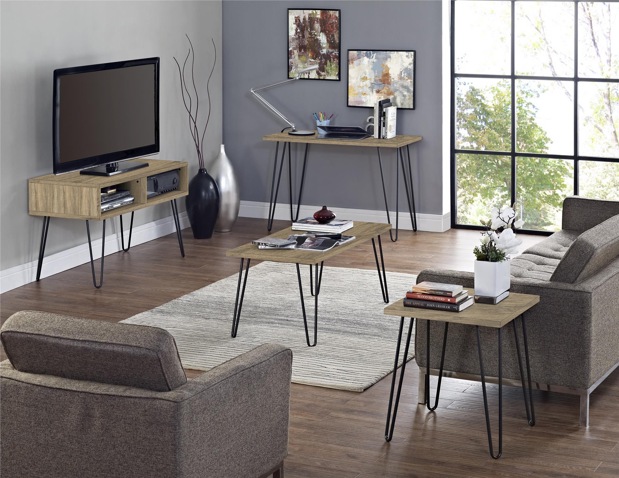 Owen sidobord, rustik ek