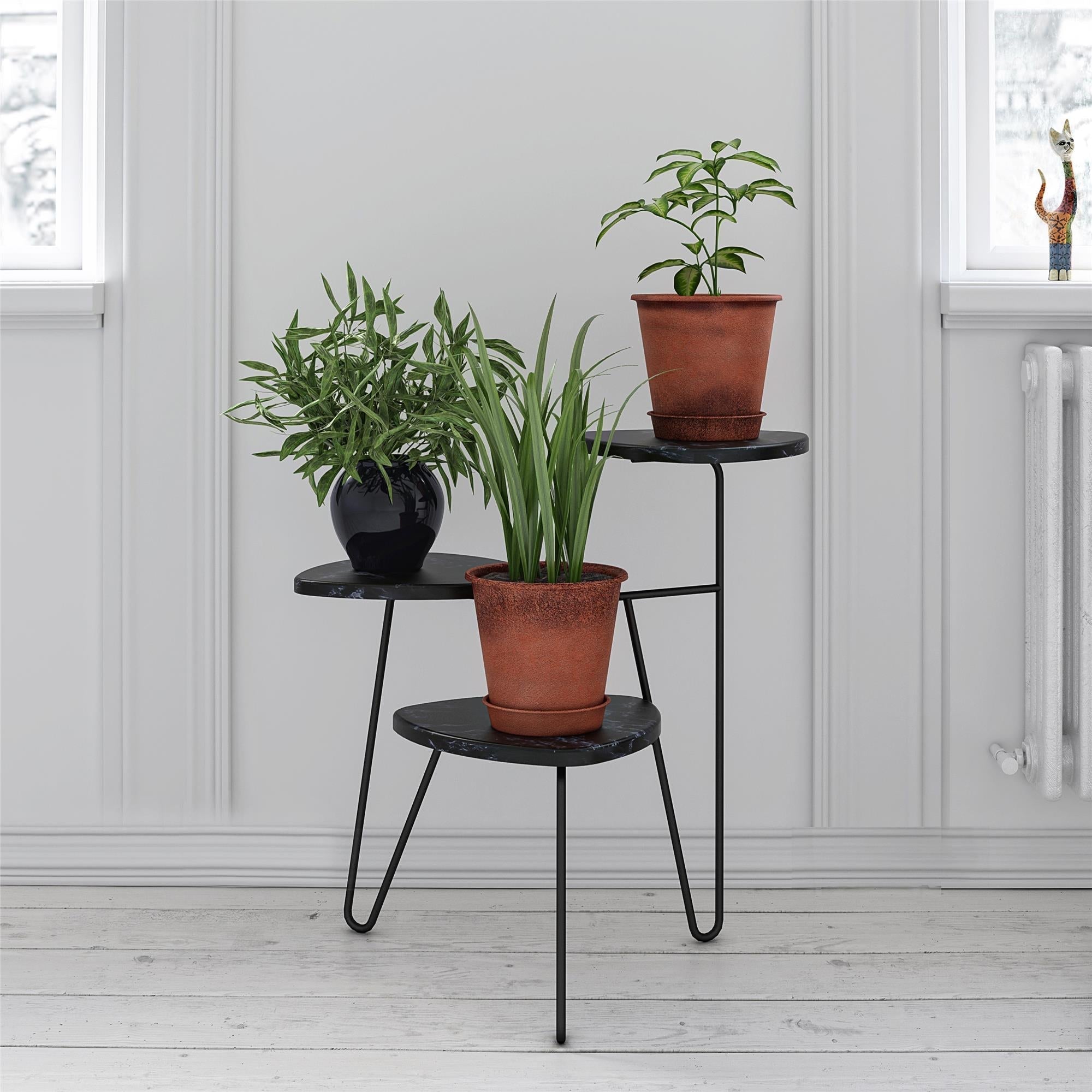 Athena växtställ, Svart - Växtställ - Athena Plant Stand, Black - MASTERSTORE - 8595677158786 - Reoler - 7029899COM - 8595677158786 - 