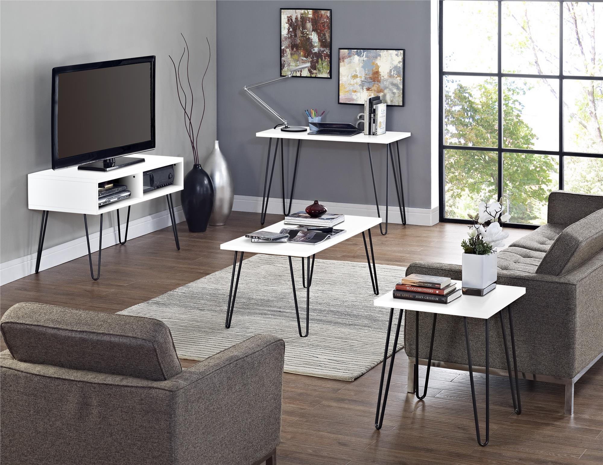 Owen sidobord, Vit - Sidobord - Owen Side Table, White - MASTERSTORE - 8595677158816 - Side Tables - 5012015COM - 8595677158816 - 