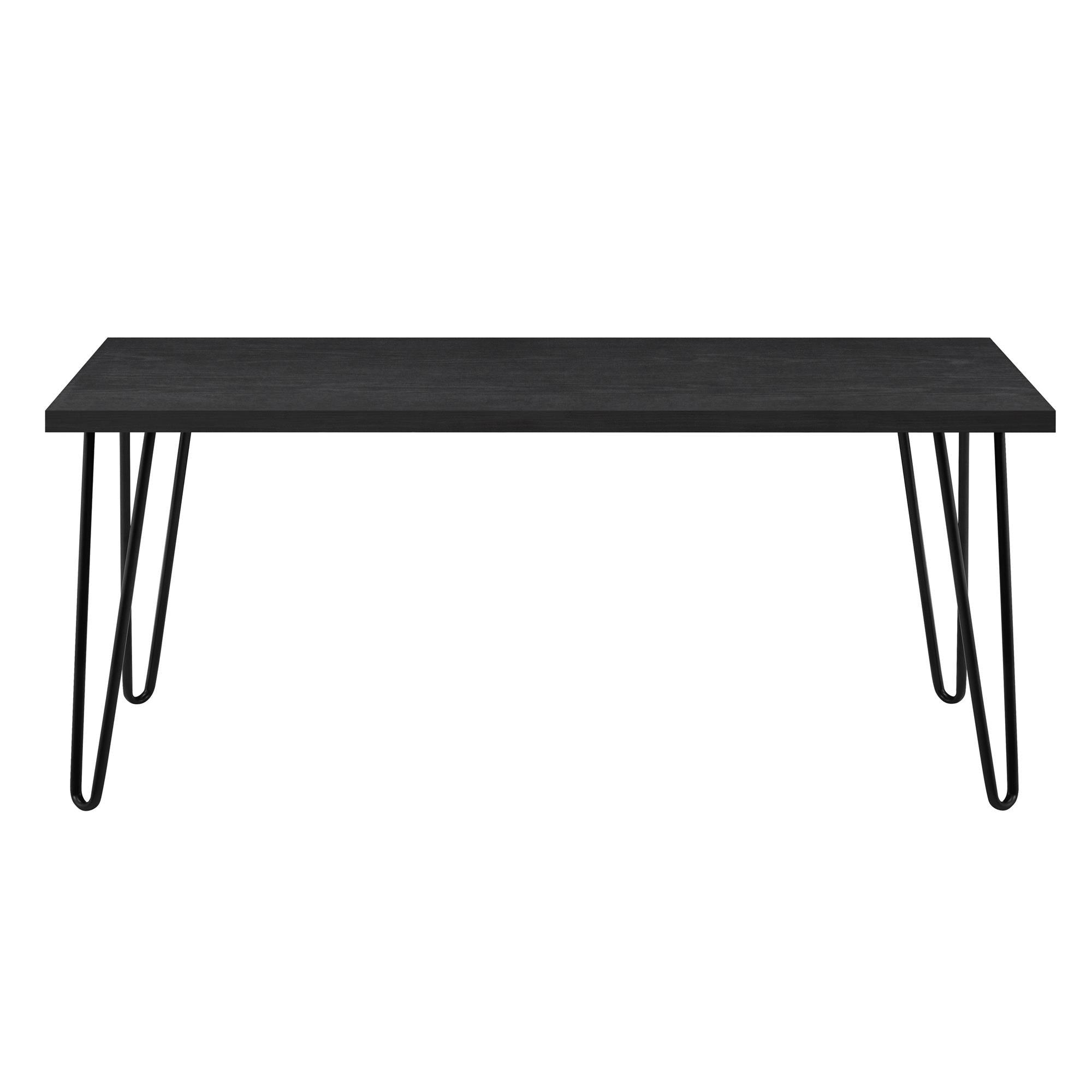 Soffbord - 106x50x45 cm - modern design, med svarta metallben i hårnålsstil - svart - Owen - Soffbord - Soffbord - 106x50x45 cm - modern design, med svarta metallben i hårnålsstil - svart - Owen - 