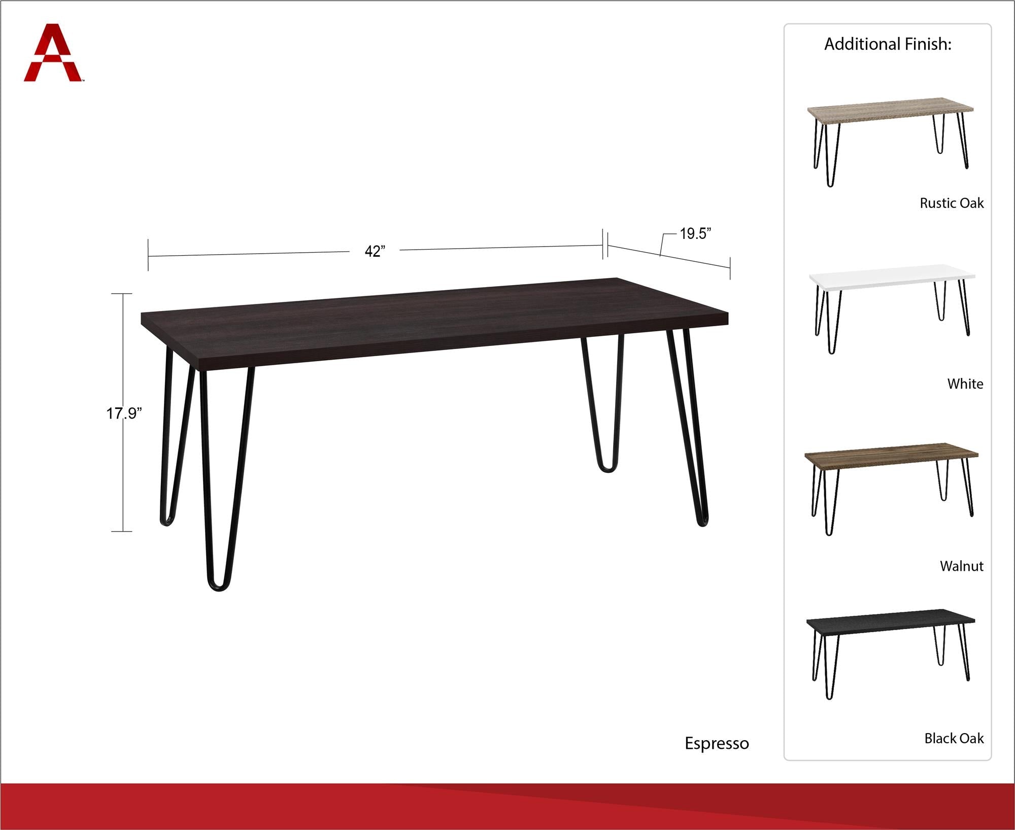 Owen soffbord, Valnöt - Soffbord - Owen Coffee Table, Walnut - MASTERSTORE - 8595677159011 - Coffee Tables - 5067396COM - 8595677159011 - 