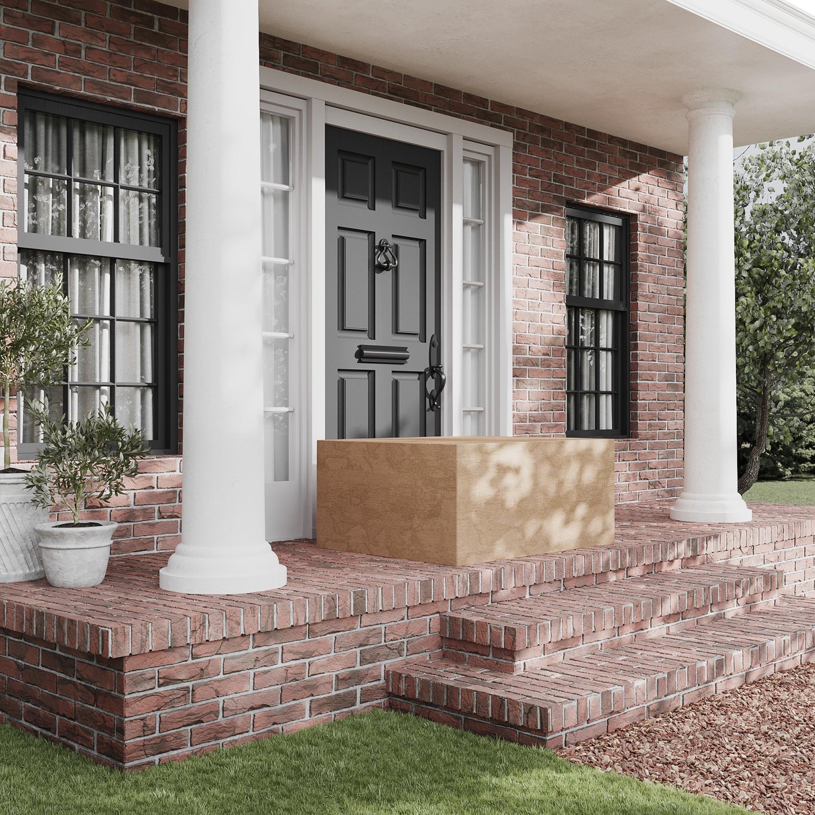 Trädgårdsbord, ekgrå