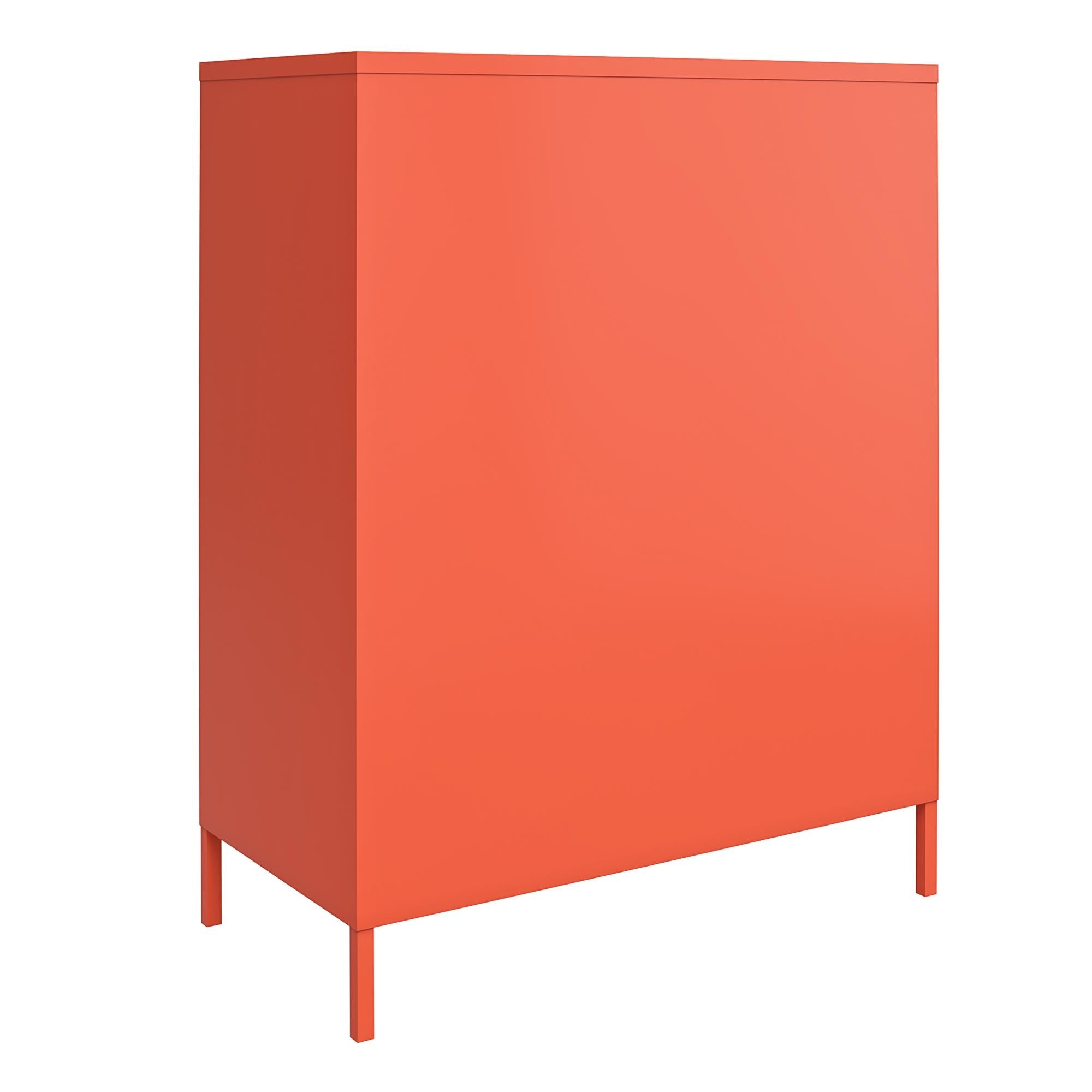 Skåp - 80x40x102 - i metall med 2 dörrar - orange - Cache2+ - Skåp - Skåp - 80x40x102 - i metall med 2 dörrar - orange - Cache2+ - 
