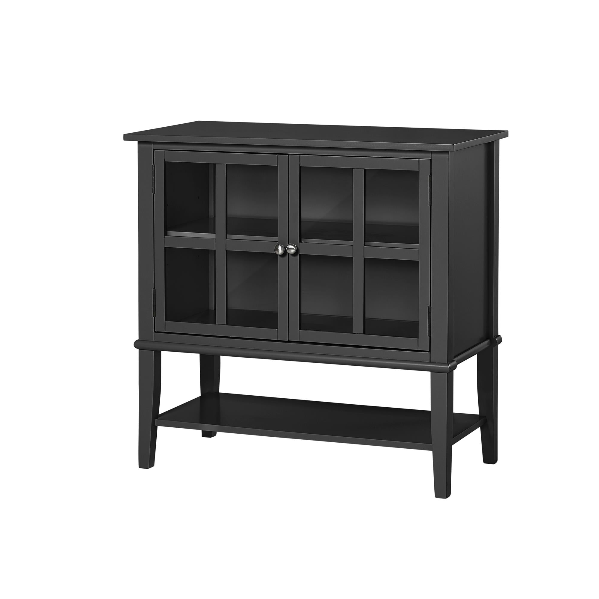 Franklin Vitrinskåp, Svart - Vitrinskåp - Franklin Display Cabinet, Black - MASTERSTORE - 8595677159738 - Vitrineskabe - 7915872COM - 8595677159738 - 