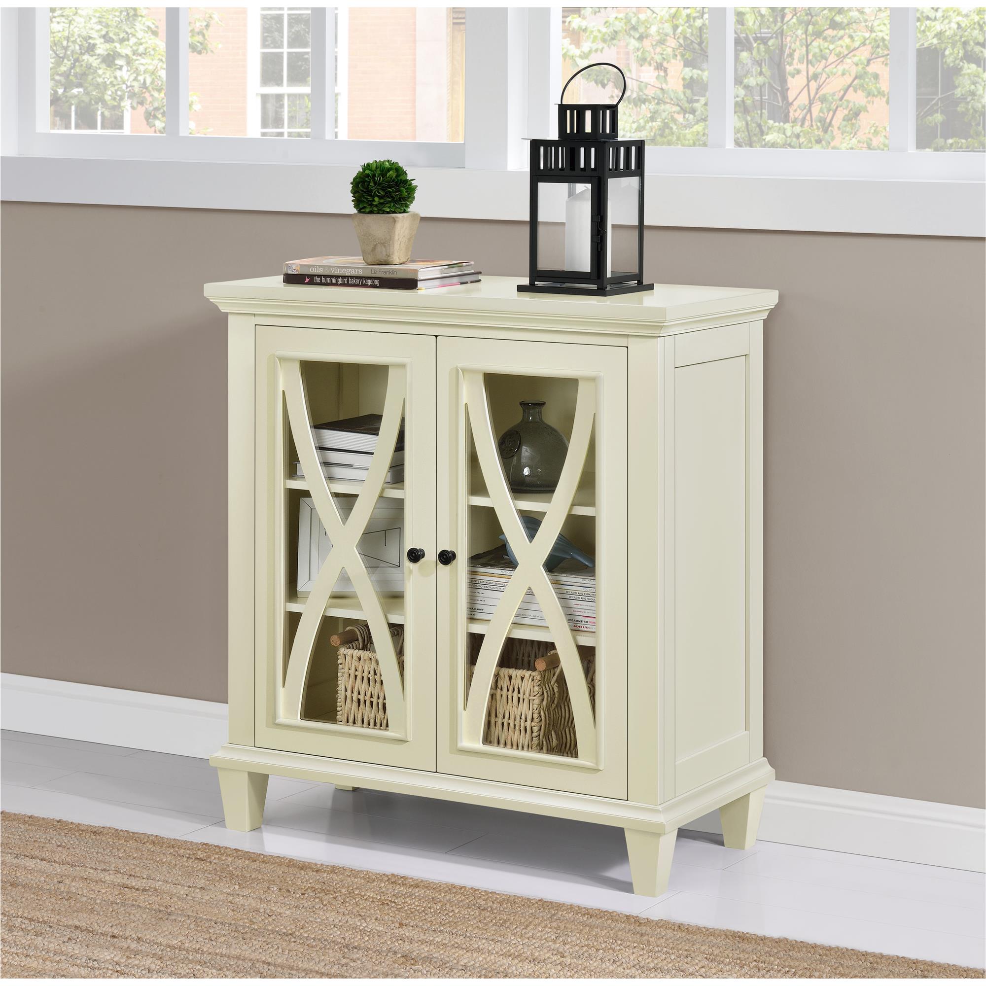 Ellington Vitrinskåp, Elfenben - Vitrinskåp - Ellington Display Cabinet, Ivory - MASTERSTORE - 8595677159981 - Vitrineskabe - 5042096COM - 8595677159981 - 
