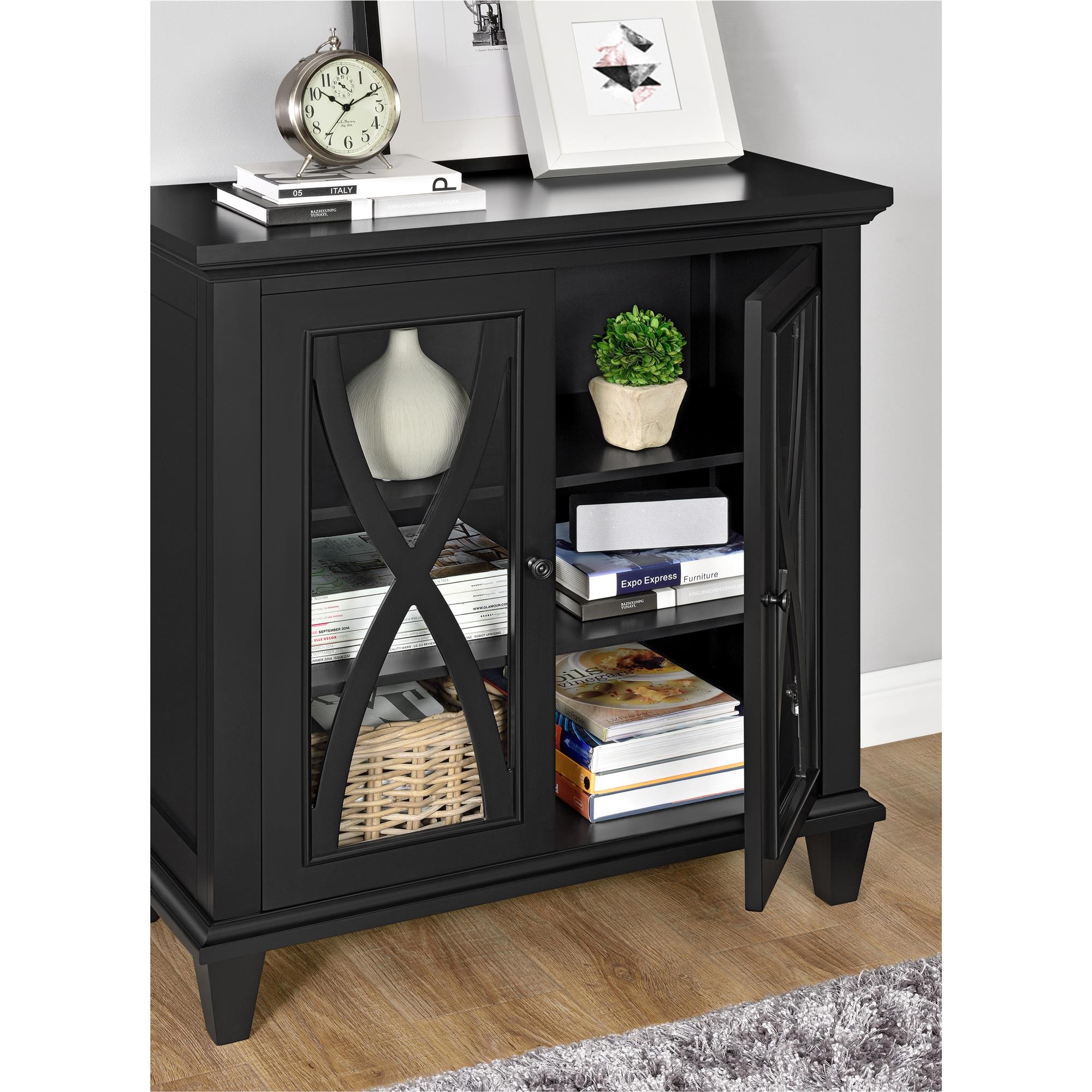 Ellington vitrinskåp, svart