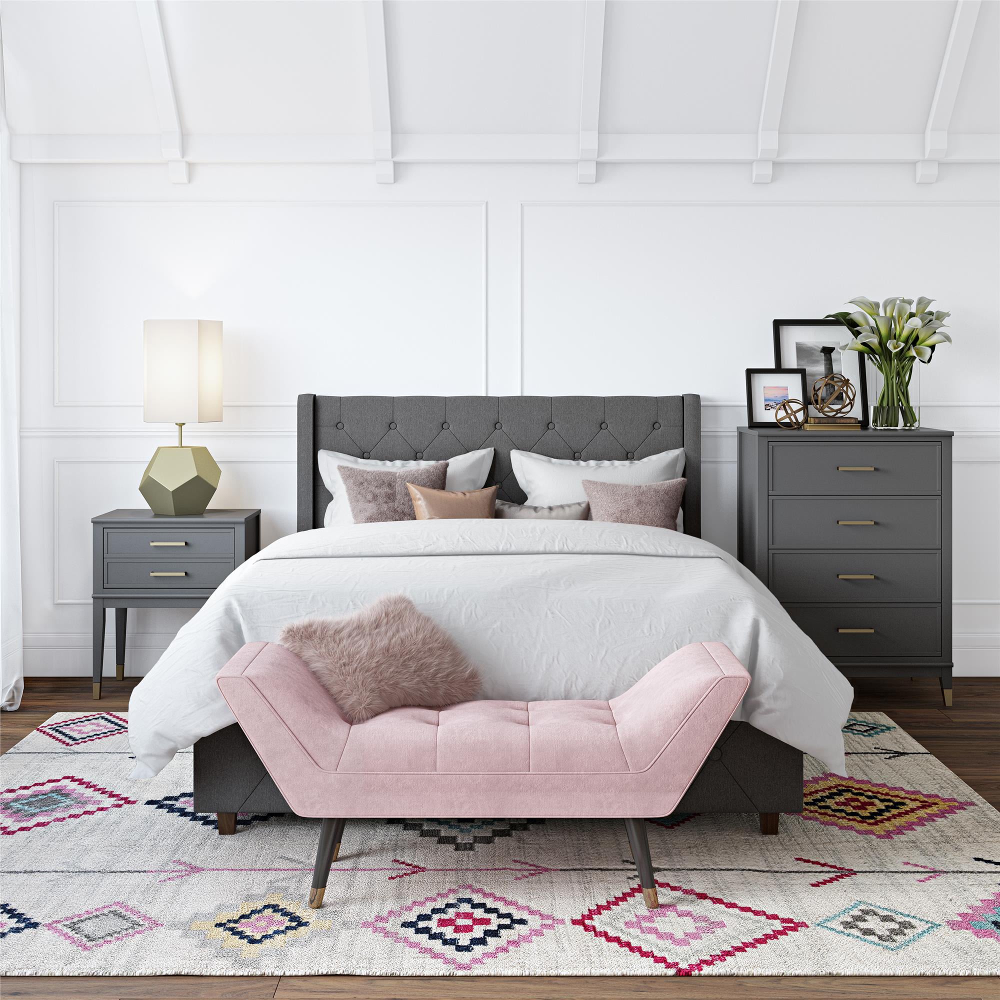 Westerleigh byrå med 4 lådor, grå