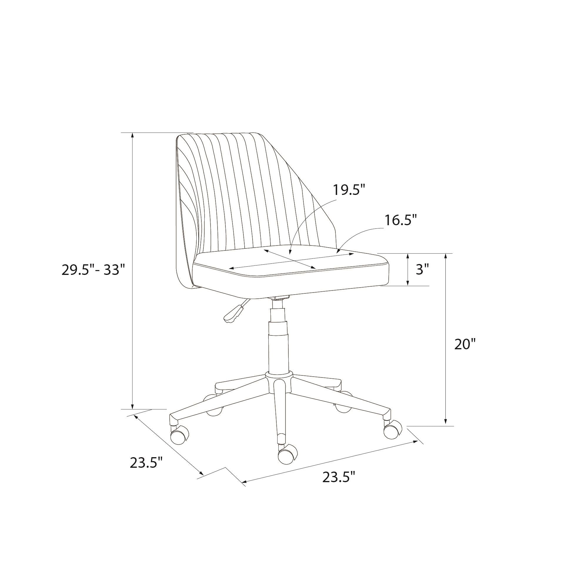 Brittany kontorsstol, blå