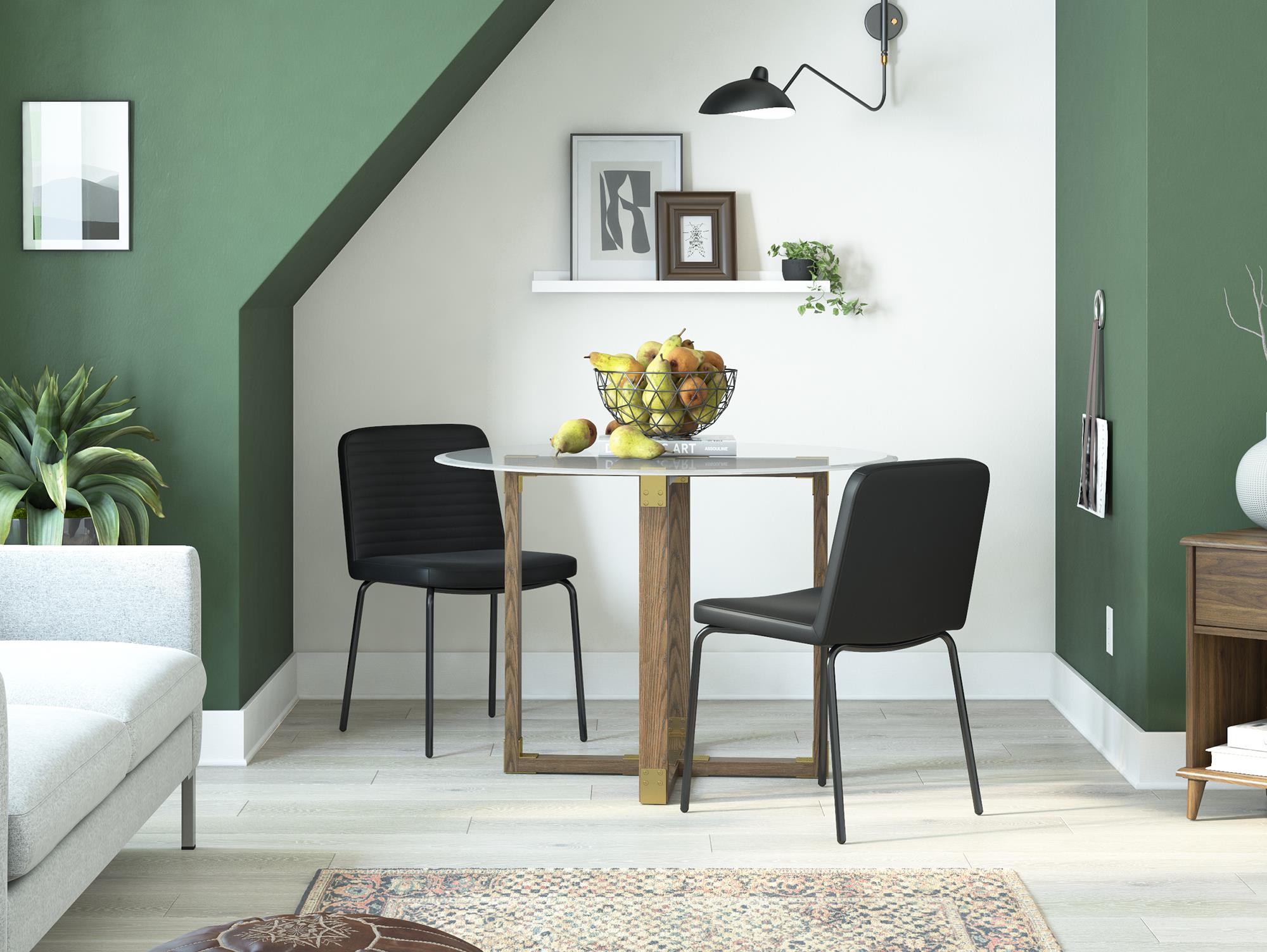 Corey matstol, 2 st, grå