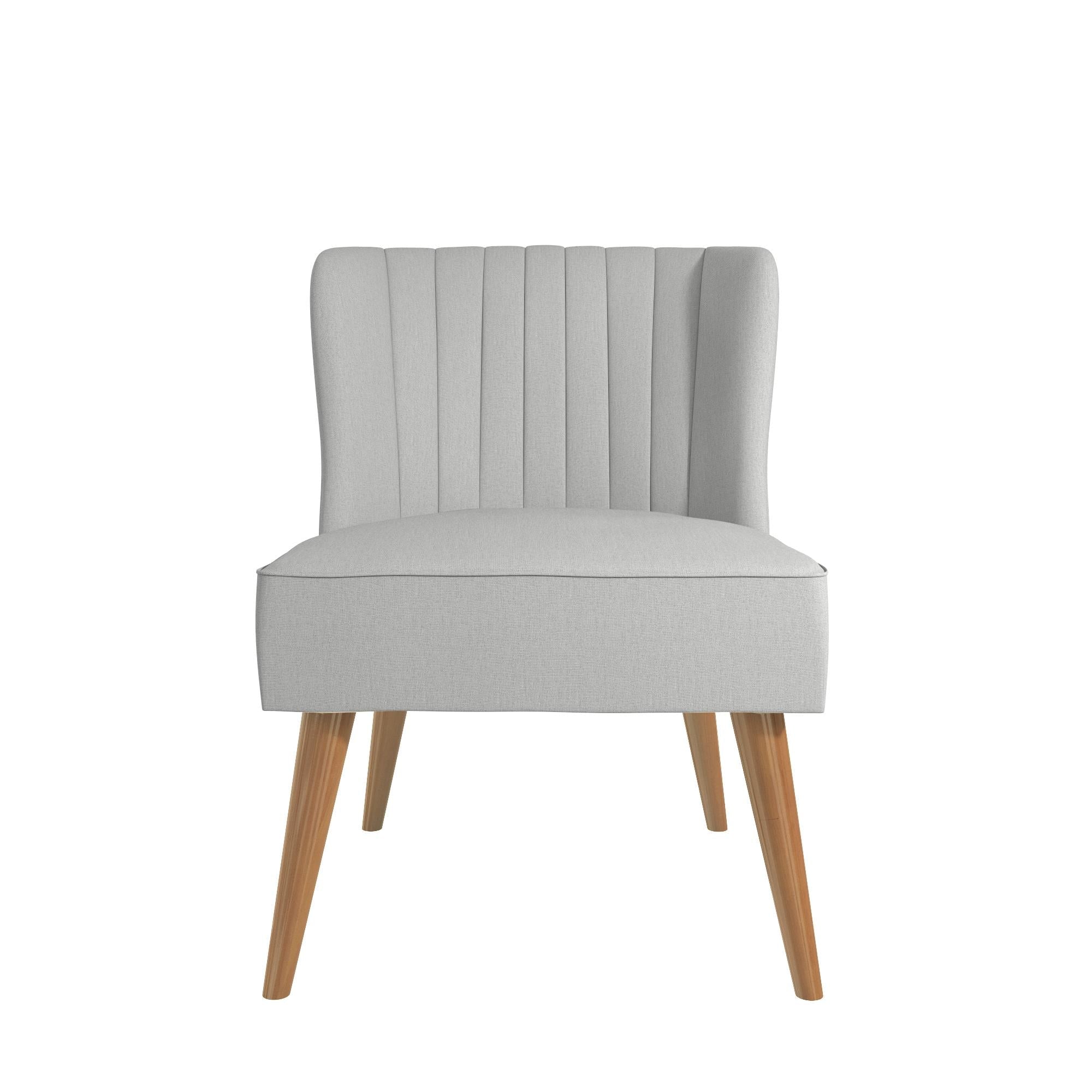 Loungestol - 75x65x85 cm - med linneklädsel - ljusgrå - Brittany - Fåtöljer - Loungestol - 75x65x85 cm - med linneklädsel - ljusgrå - Brittany - 