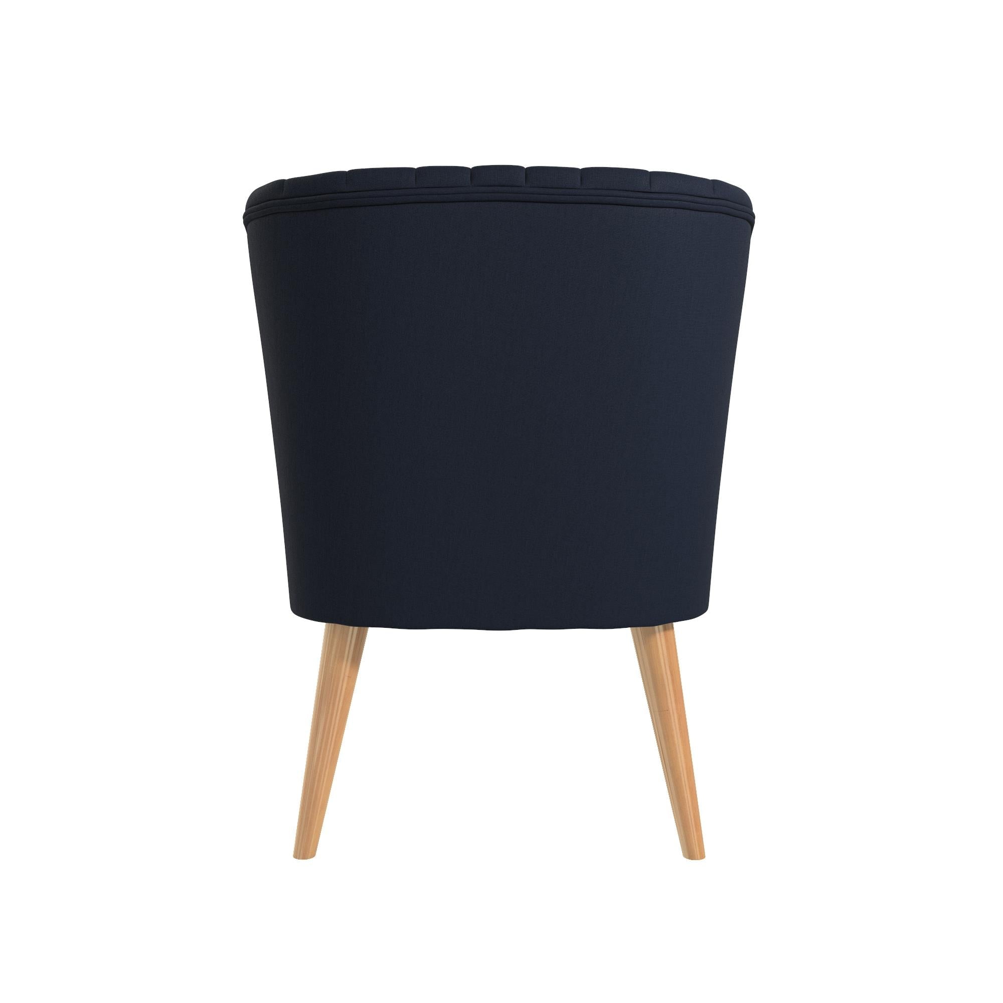Loungestol - 75x65x85 cm - med linneklädsel - blå - Brittany - Fåtöljer - Loungestol - 75x65x85 cm - med linneklädsel - blå - Brittany - 