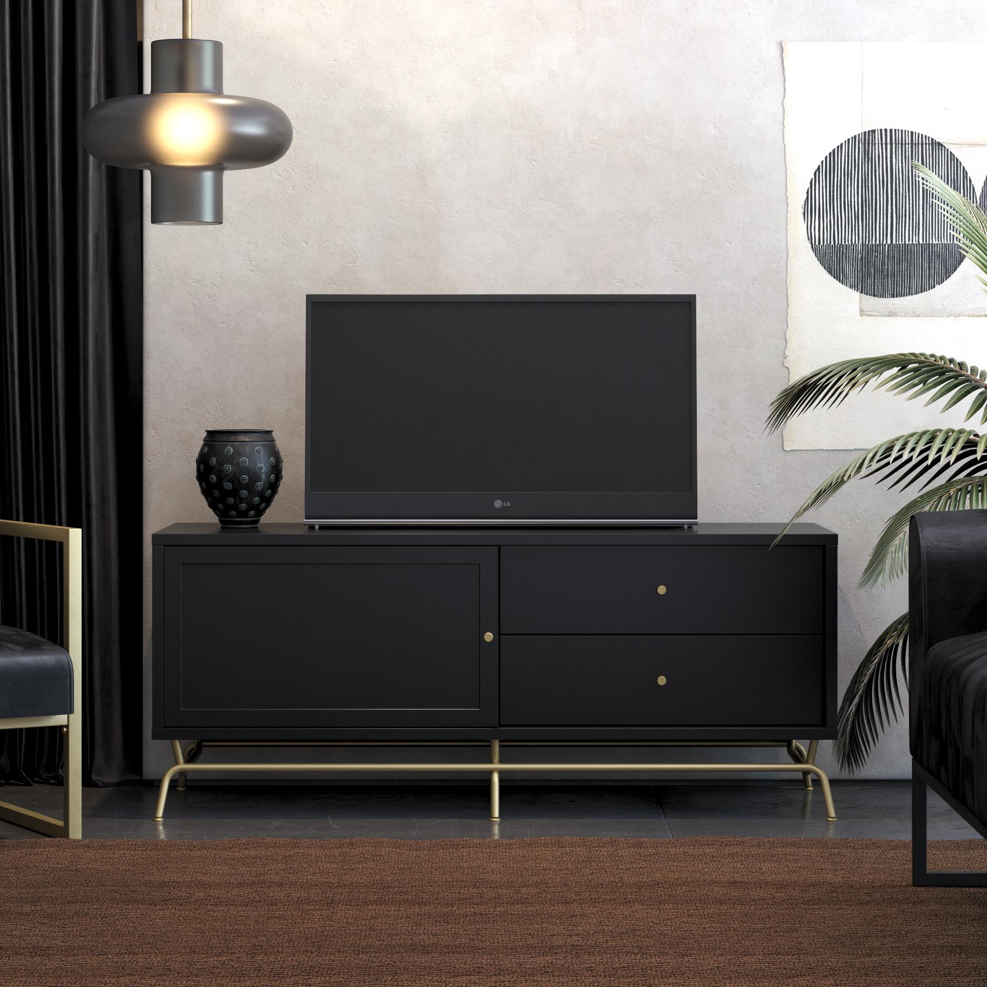 Nova TV - bänk, Svart - TV - möbler - Nova TV Unit, Black - MASTERSTORE - 8595677161045 - TV Units - 1228872COM - 8595677161045 - 
