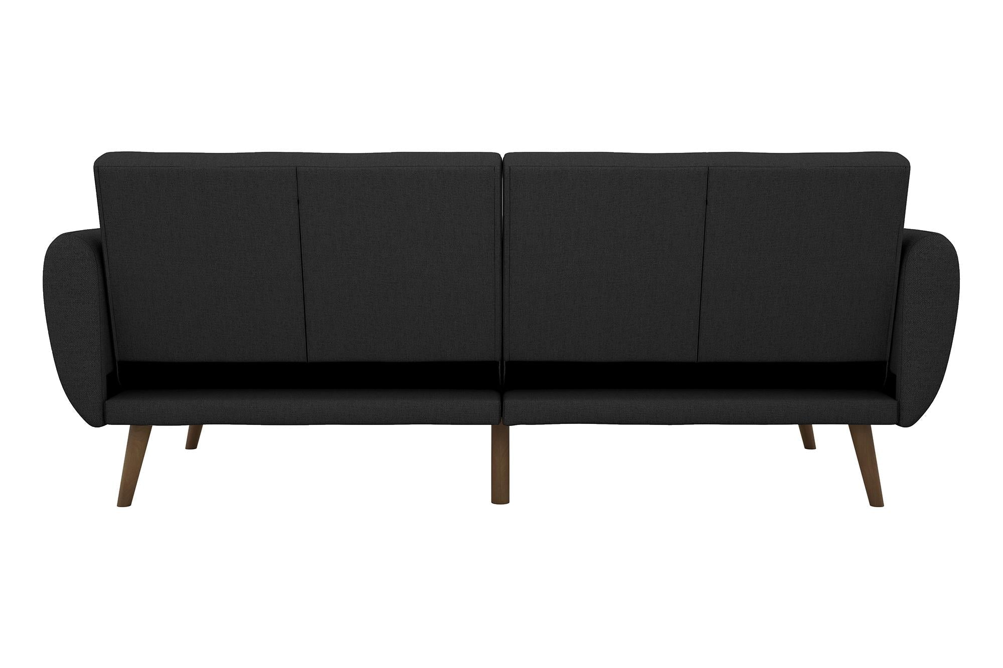 Bäddsoffa - 207x88x80 cm - för 3 personer, klädd med linne - grå - Brittany - Bäddsoffor - Bäddsoffa - 207x88x80 cm - för 3 personer, klädd med linne - grå - Brittany - 