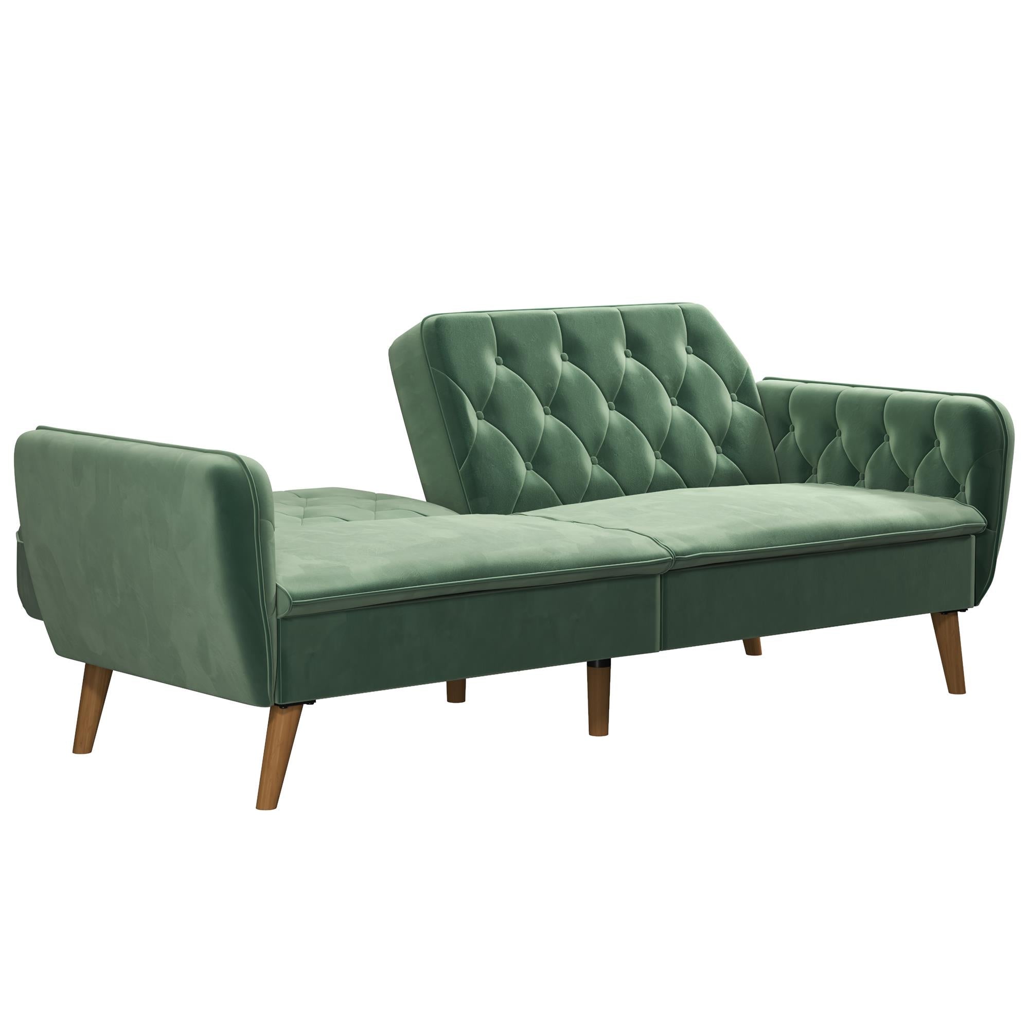 Bäddsoffa - 211x85x83 cm - för 3 personer, klädd med sammet - grå - Tallulah - Bäddsoffor - Tallulah 3 - Seater Gray Memory Foam Sofa Bed – Stylish & Space - Saving - MASTERSTORE - 8595677162158 - Sofa Beds - 2144879N - 8595677162158 - 