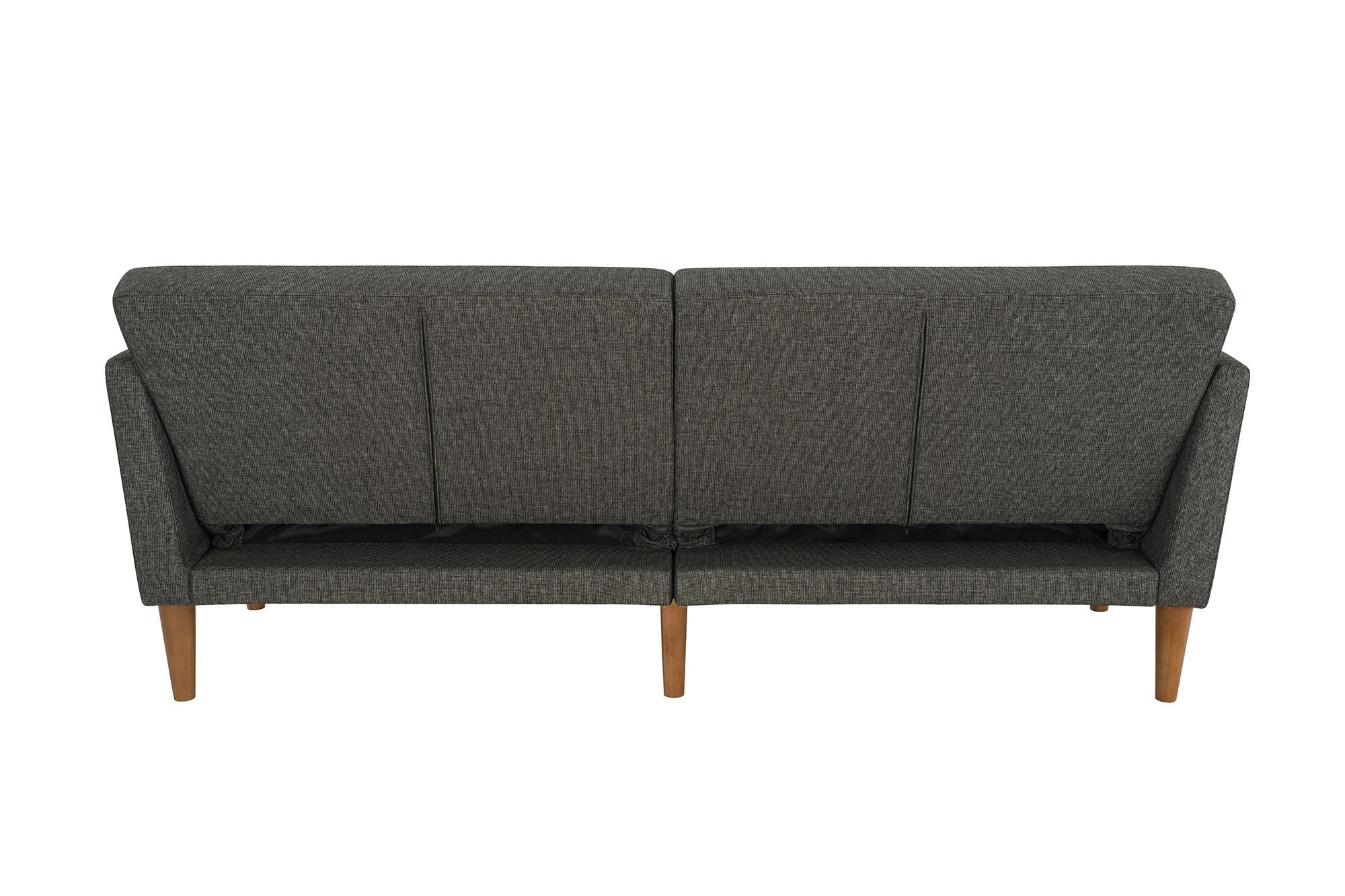 Bäddsoffa - 204x85x83 cm - för 3 personer, klädd med linne - grå - Regal - Bäddsoffor - Regal 3 - Seater Convertible Sofa Bed in Elegant Grey - MASTERSTORE - 8595677162462 - Sofa Beds - 2180429N - 8595677162462 - 