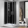 Gilleleje, Shower Cabin Set - Code, Black Glass - 70 cm - MASTERSTORE - 8595677170467 - Shower Cabin Set - Code - 20 - 709 - 01 - 52 - 00 - 8595677170467