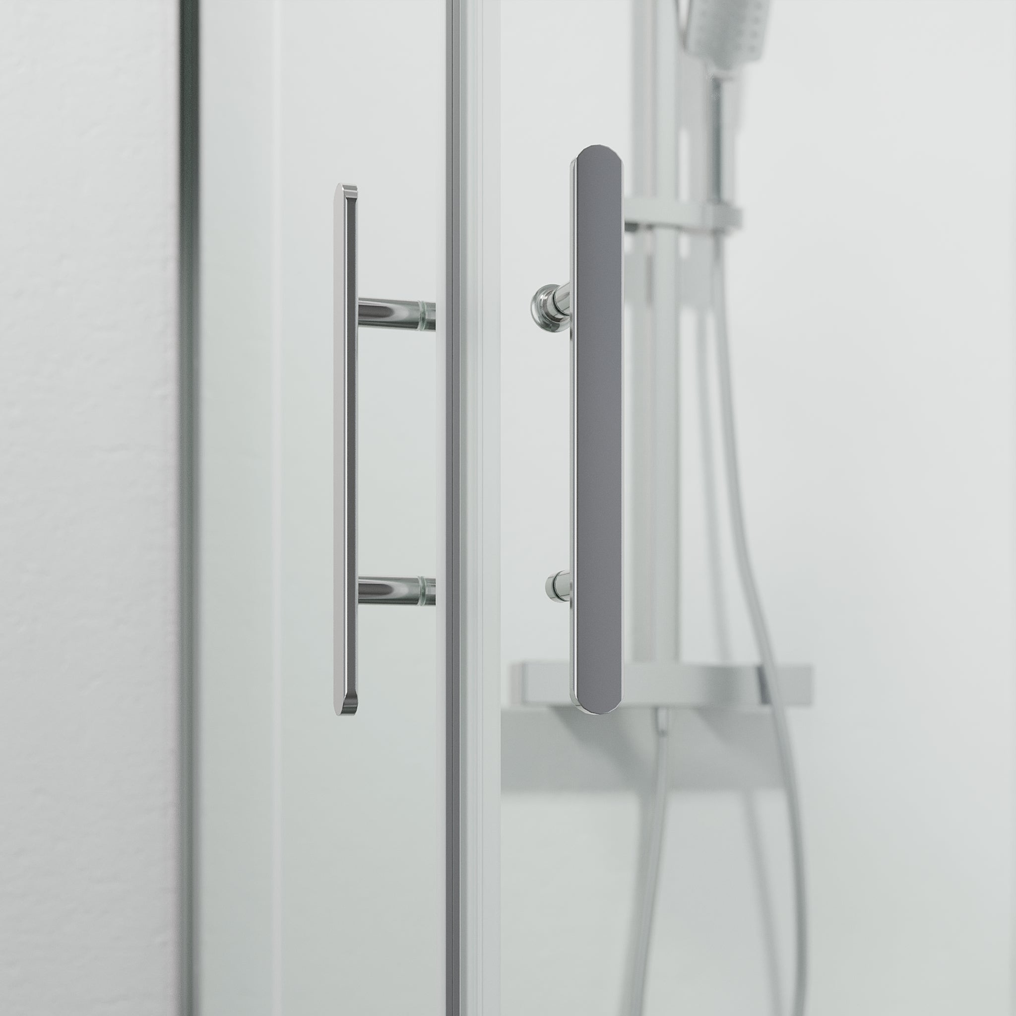 Duschhörna fyrkantig 80x80x200 cm - 5 mm klart nanoglas - kromprofil - Rämen - Duschhörn - Rämen, Shower Enclosure, Chrome - 80 cm - MASTERSTORE - 8595677184051 - Shower Enclosure - 42 - 080 - 01 - 60 - 02 - 8595677184051 - 