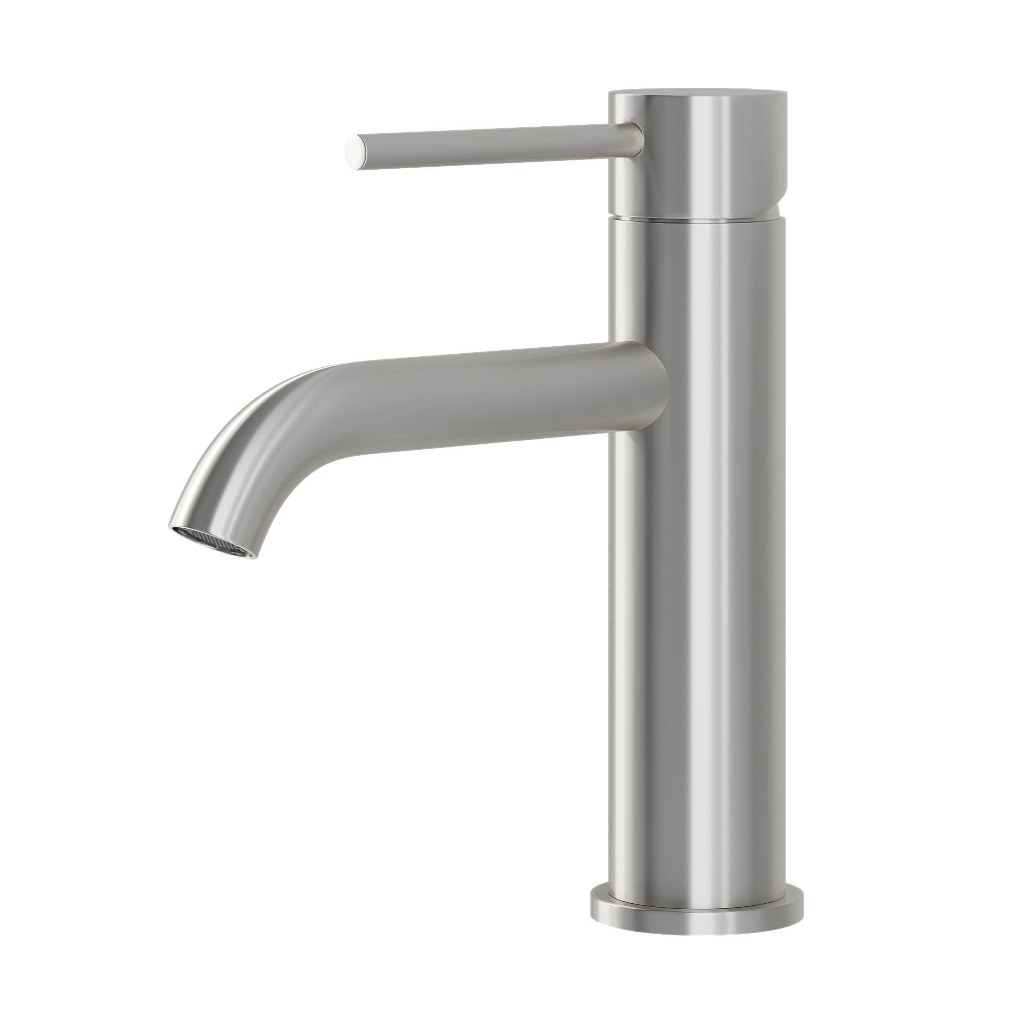 Tvättställsblandare rund 18,3 cm - borstat stål - Søvang - Tvättställsblandare - Søvang, Mixer - Wash Basin, Stainless - 4 cm - MASTERSTORE - 8595677184105 - Mixer - Wash Basin - 28 - 018 - 01 - 71 - 02 - 8595677184105 - 