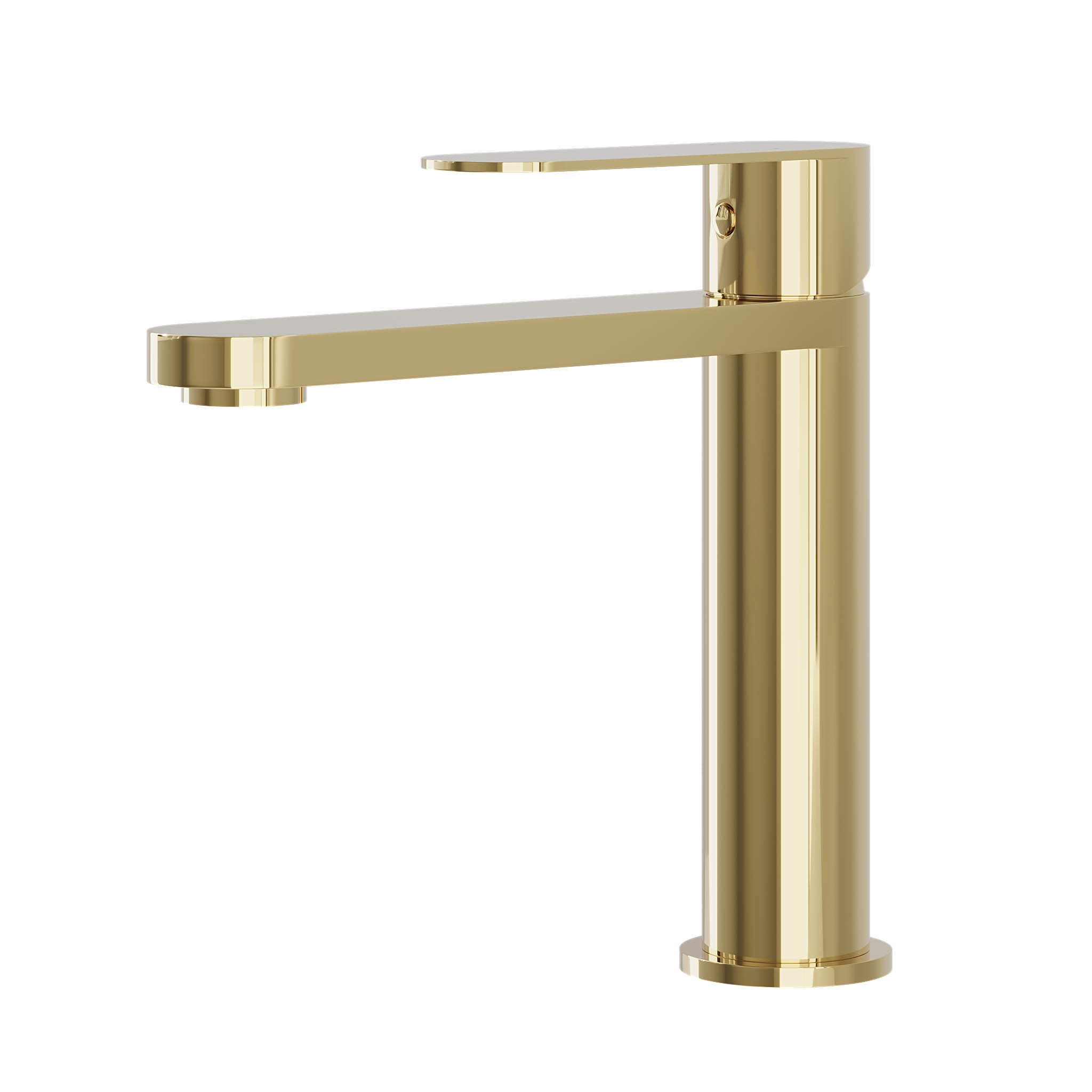 Tvättställsblandare med modern design 17,3 cm - blank mässing - Tårnby - Tvättställsblandare - Tårnby, Mixer - Wash Basin, Brass Shiny - 3,5 cm - MASTERSTORE - 8595677184419 - Mixer - Wash Basin - 28 - 017 - 02 - 64 - 02 - 8595677184419 - 