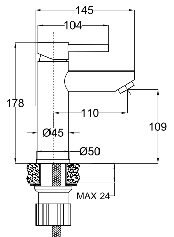 Ringsted tvättställsblandare