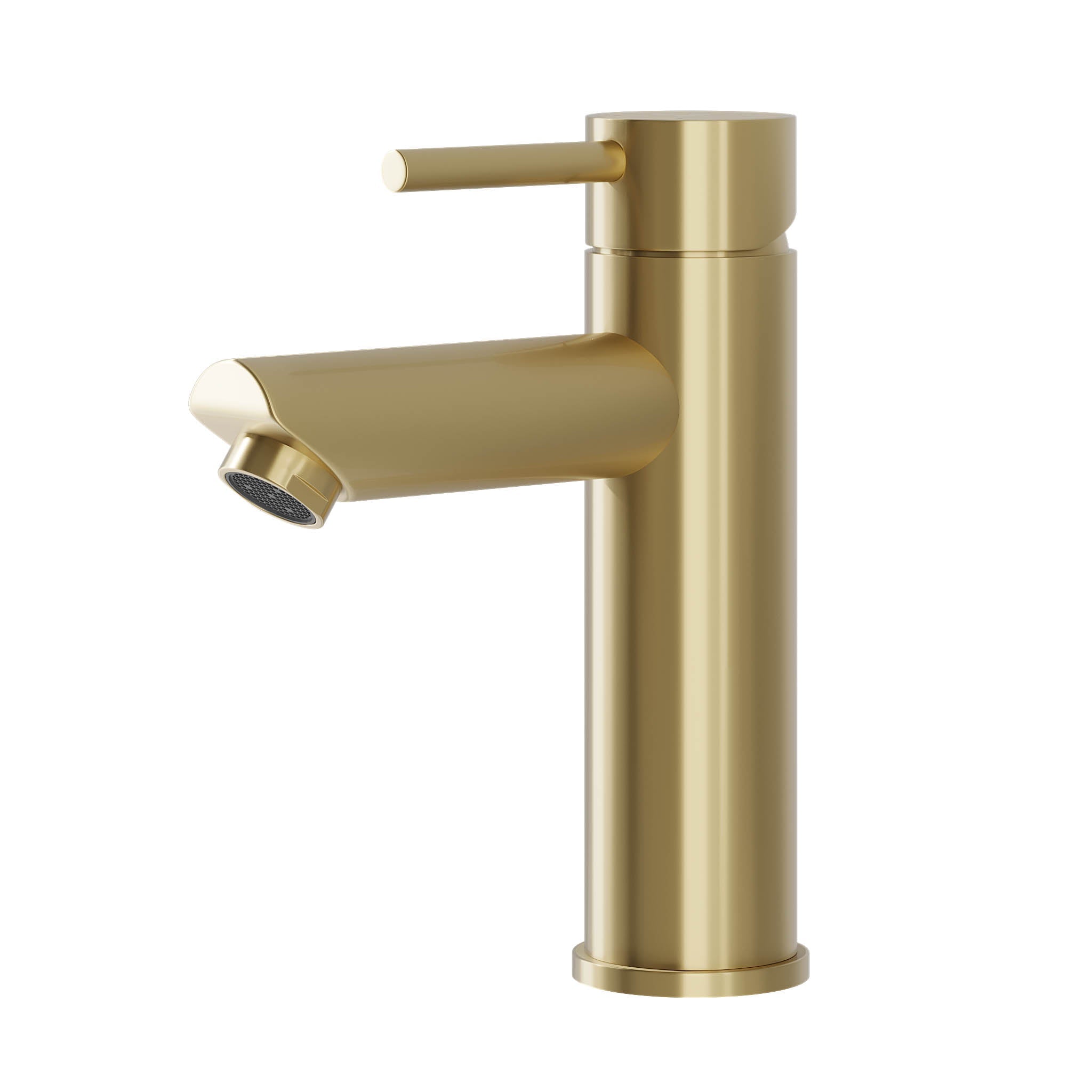 Tvättställsblandare rund 17,8 cm - matt borstad mässing - Ringsted - Tvättställsblandare - Ringsted, Mixer - Wash Basin, Brass Mat - 4,5 cm - MASTERSTORE - 8595677184686 - Mixer - Wash Basin - 28 - 017 - 03 - 70 - 02 - 8595677184686 - 