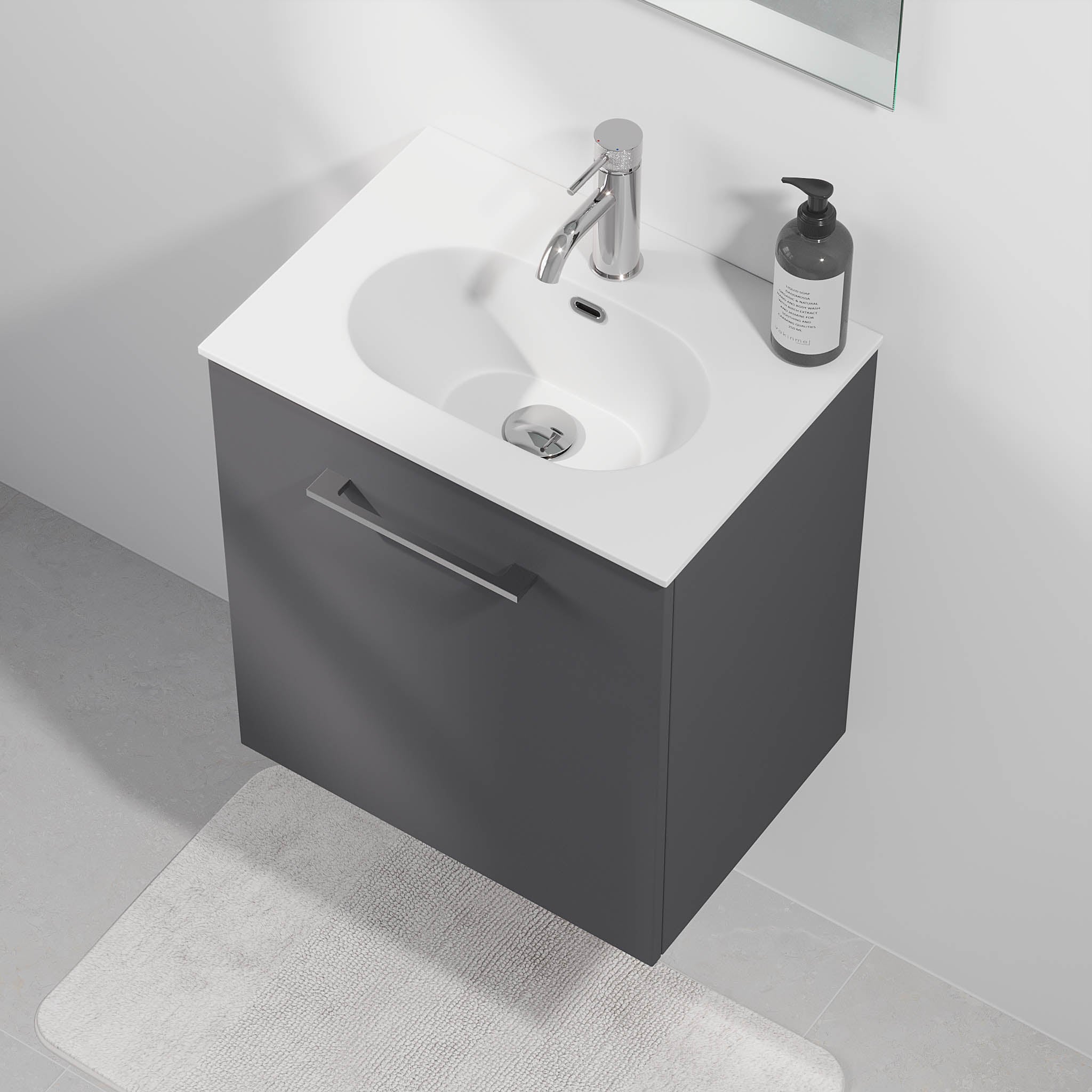 Harstad Badrumsmöbel Slimline, Antracitgrå