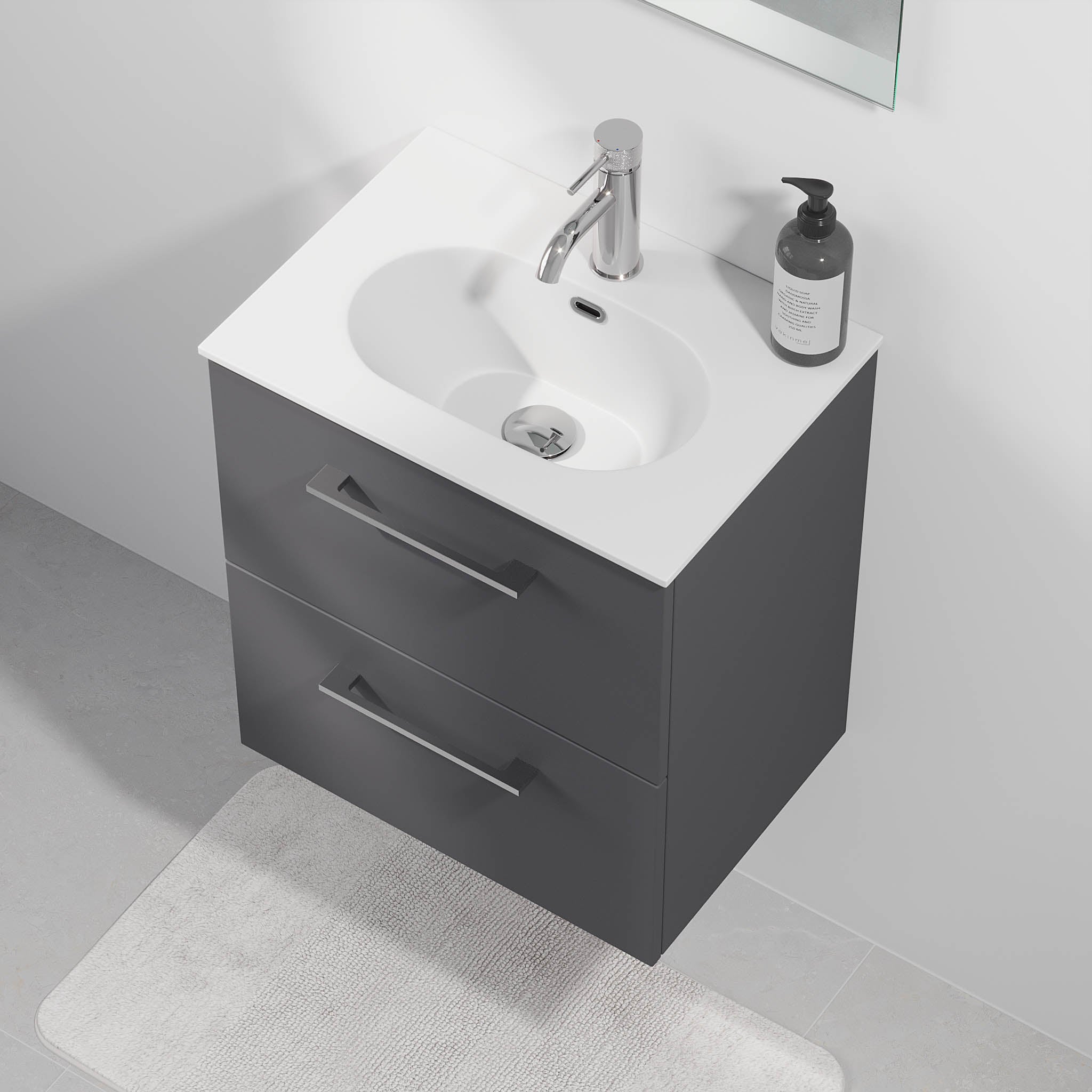 Harstad Badrumsmöbel Slimline, Antracitgrå