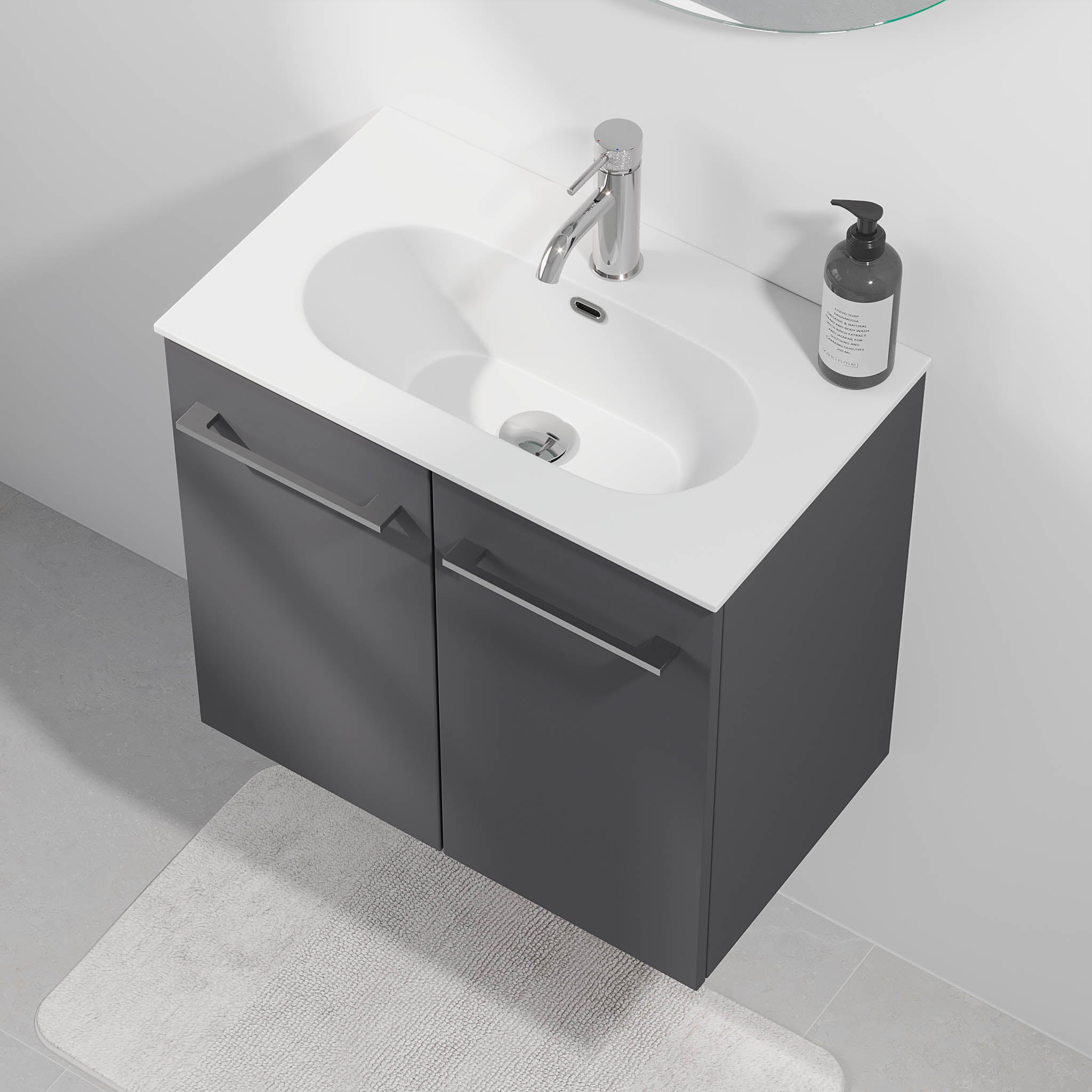 Harstad Badrumsmöbel Slimline, Antracitgrå
