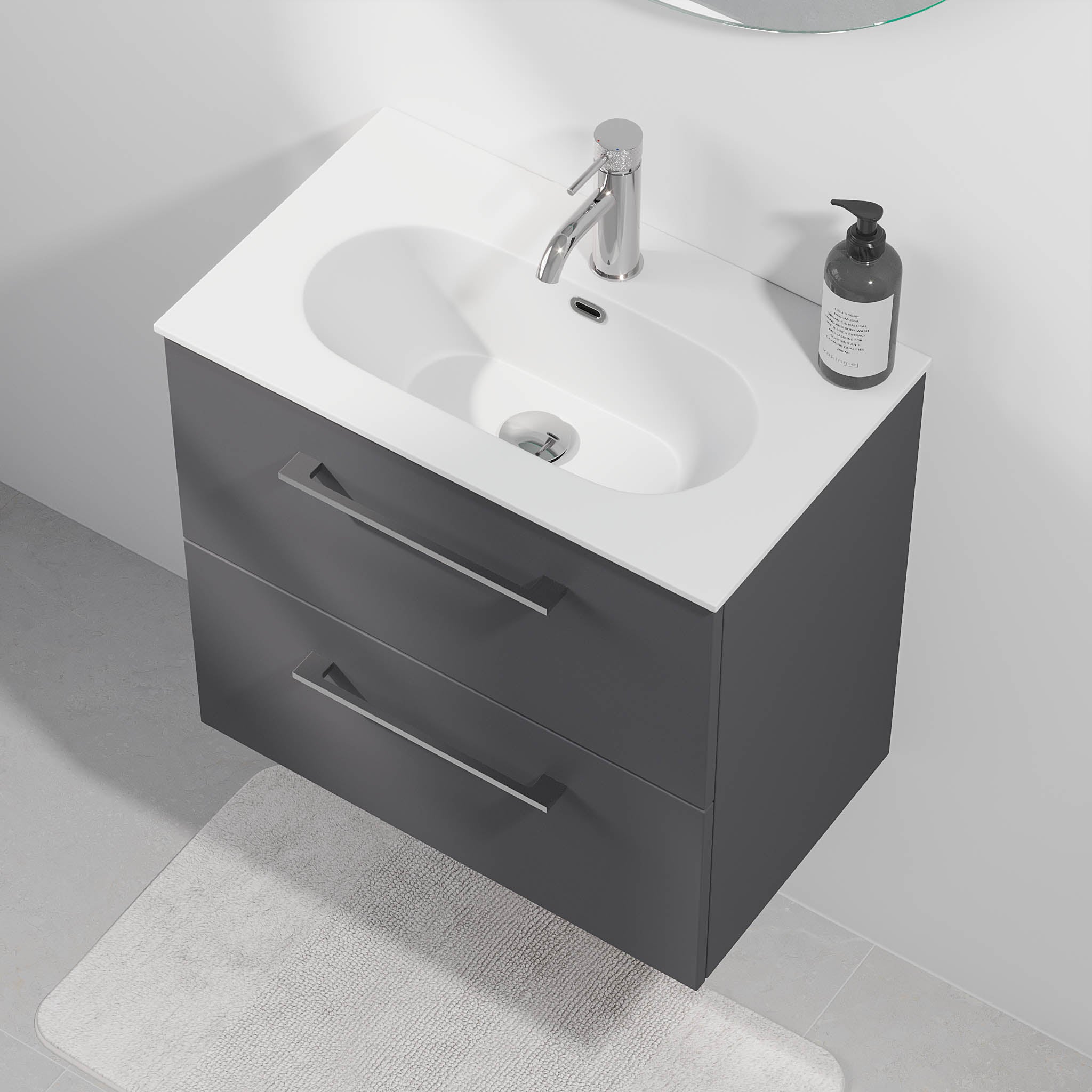 Harstad Badrumsmöbel Slimline, Antracitgrå