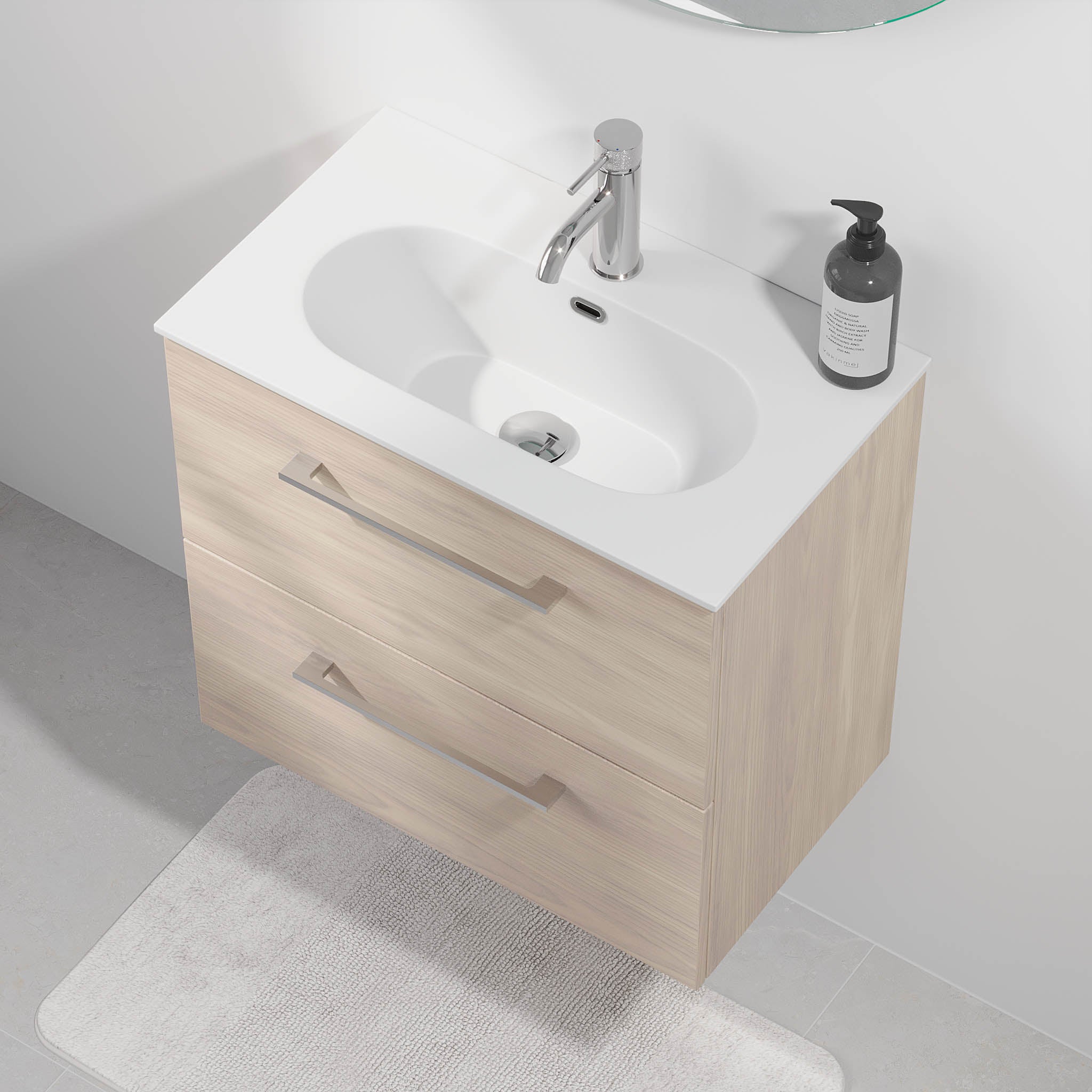 Harstad Badrumsmöbel Slimline, Ljus Trä