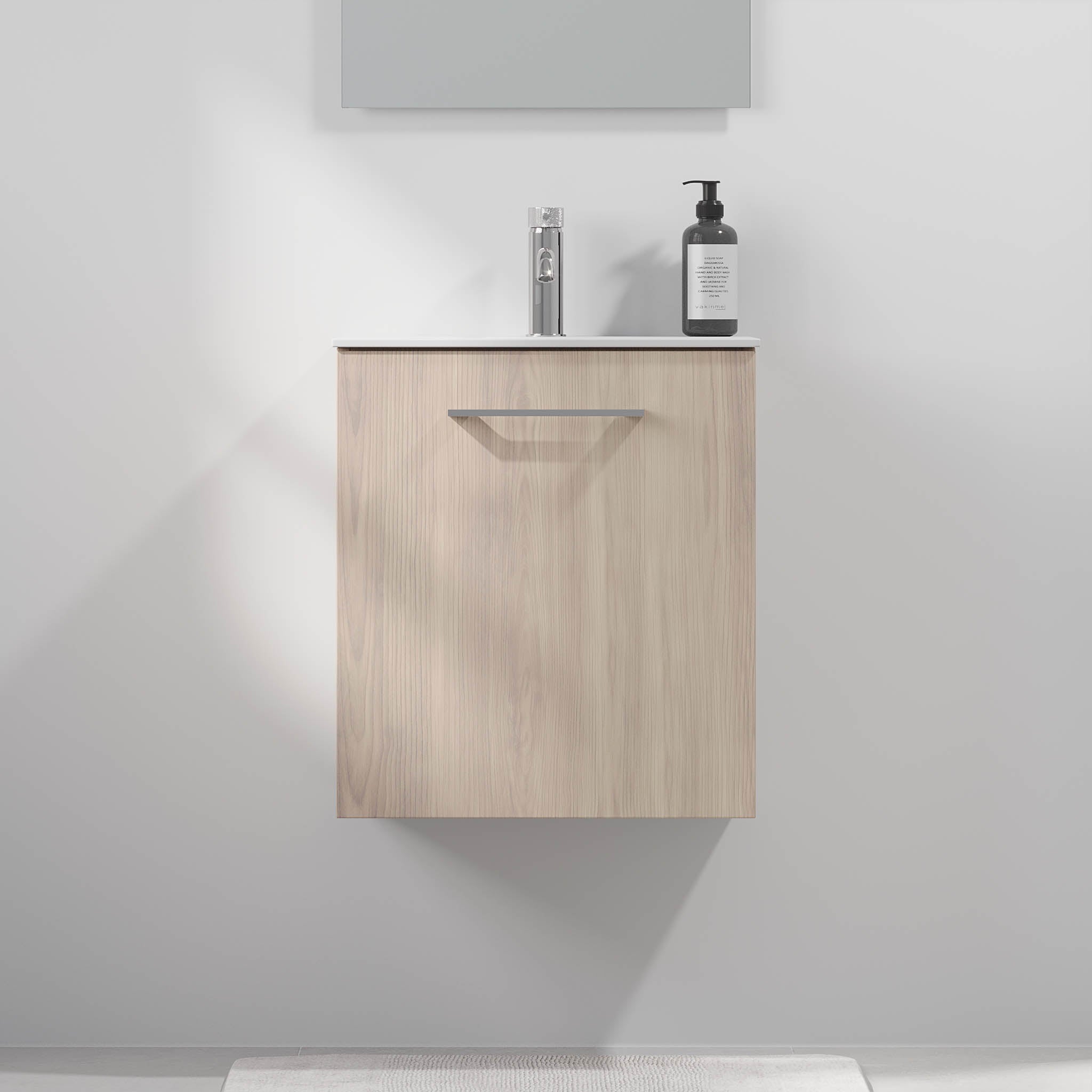 Hamar Badrumsmöbel Slimline, Ljust Trä