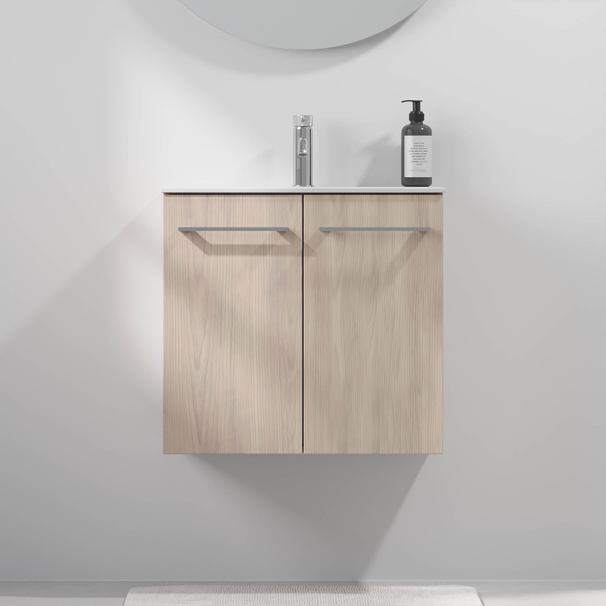 Hamar Badrumsmöbel Slimline, Ljust Trä