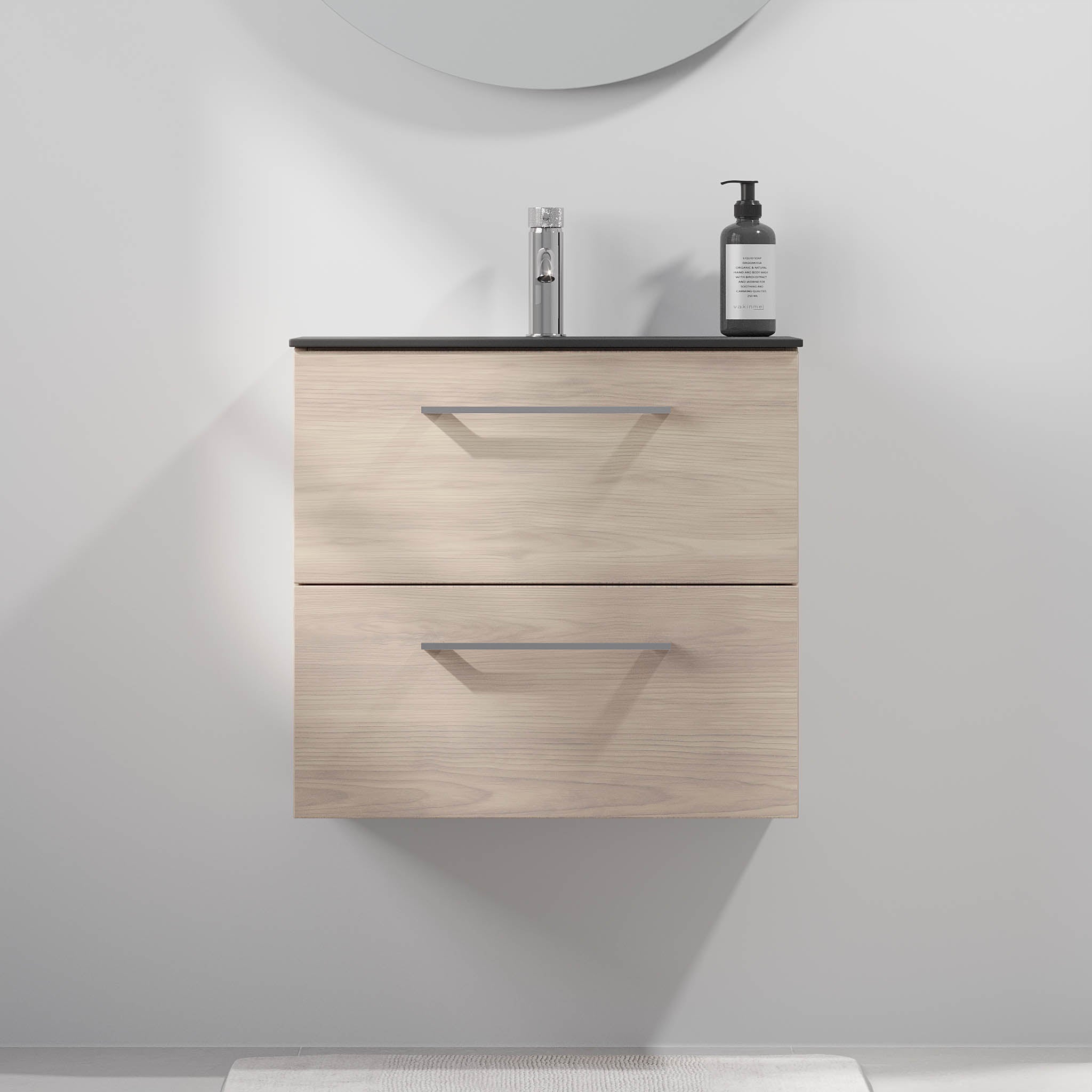Horten Badrumsmöbel Slimline, Ljus Trä