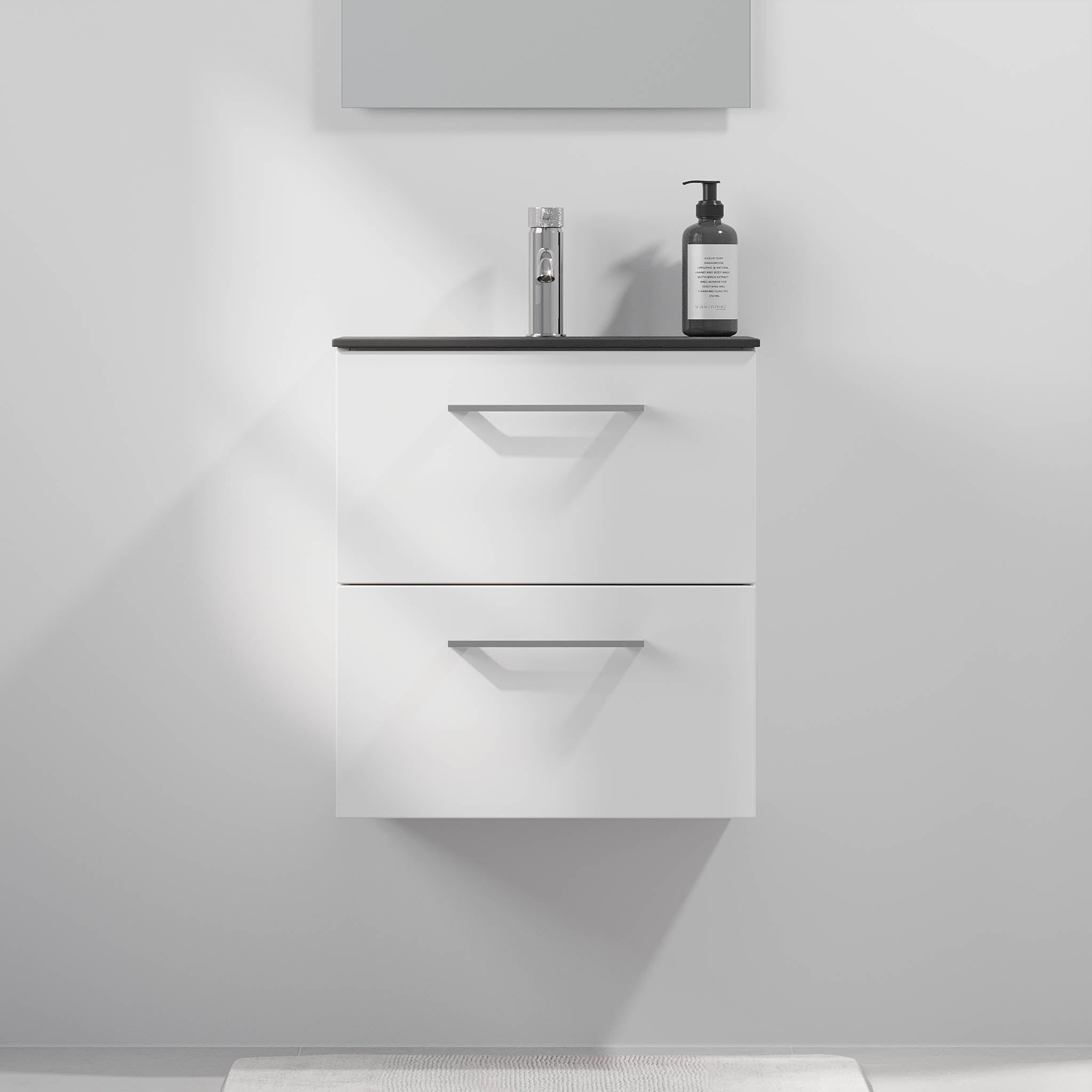Horten Badrumsmöbel Slimline, Vit Matt