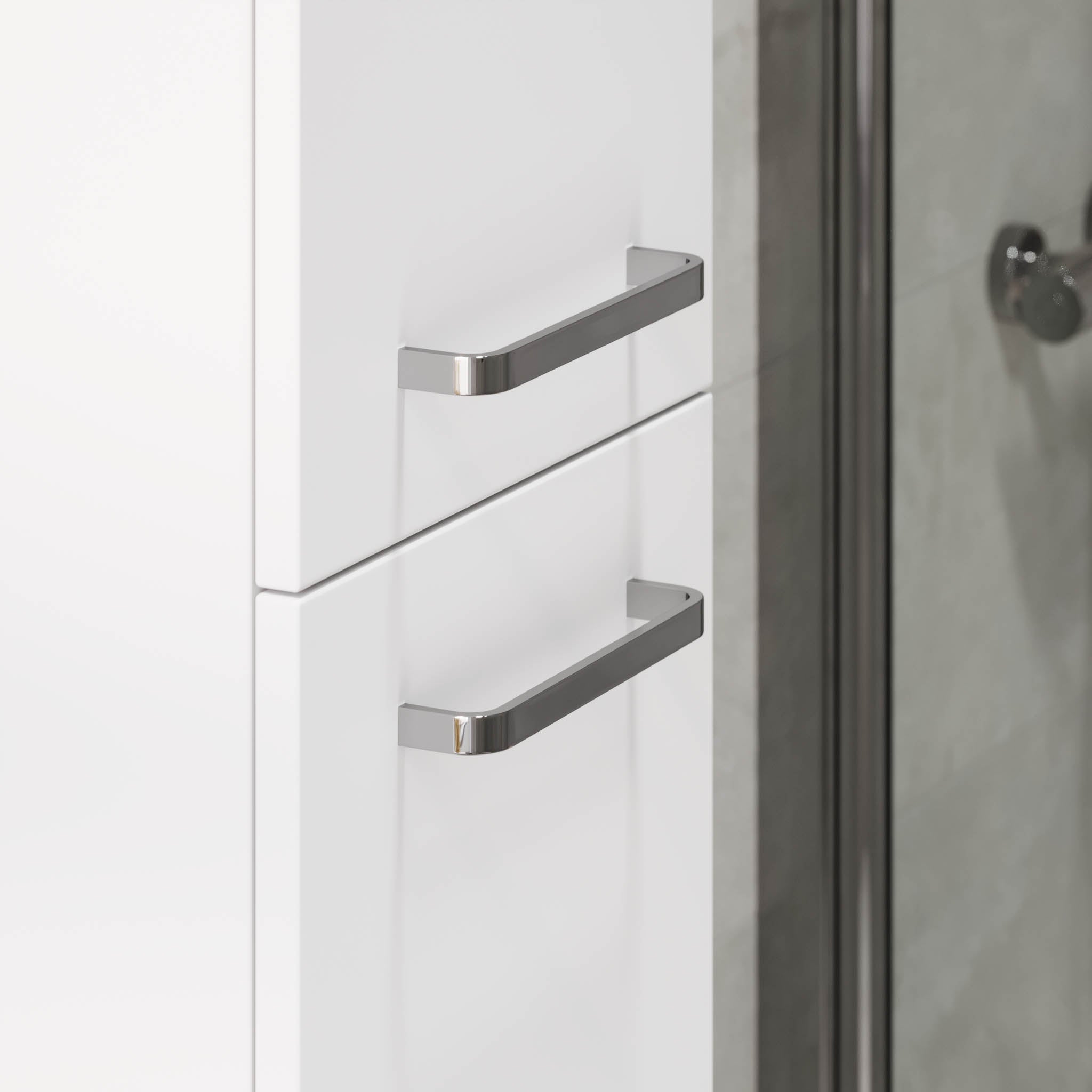 Voss Högskåp - Vit Matt