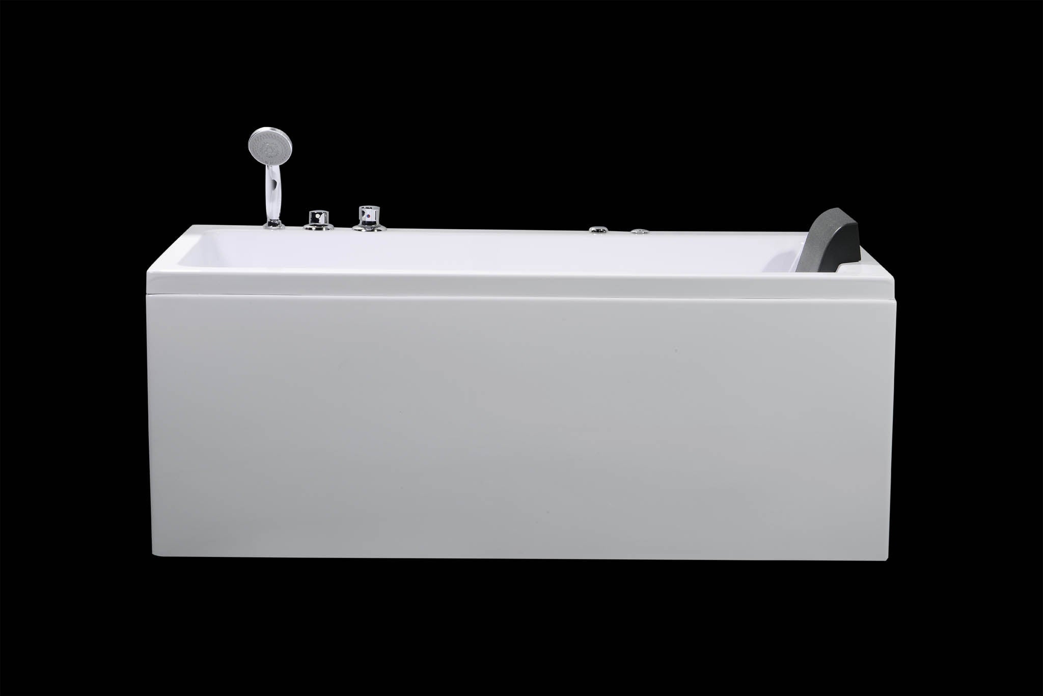 Rektangulärt bubbelbadkar - vattenmassage - 160x70x60 cm - vit - Wilson - Bubbelbadkar - Wilson, Whirpool, White Glossy - 160 cm - MASTERSTORE - 8595677199253 - Whirpool - 12 - 160 - 20 - 01 - 02 - 8595677199253 - 