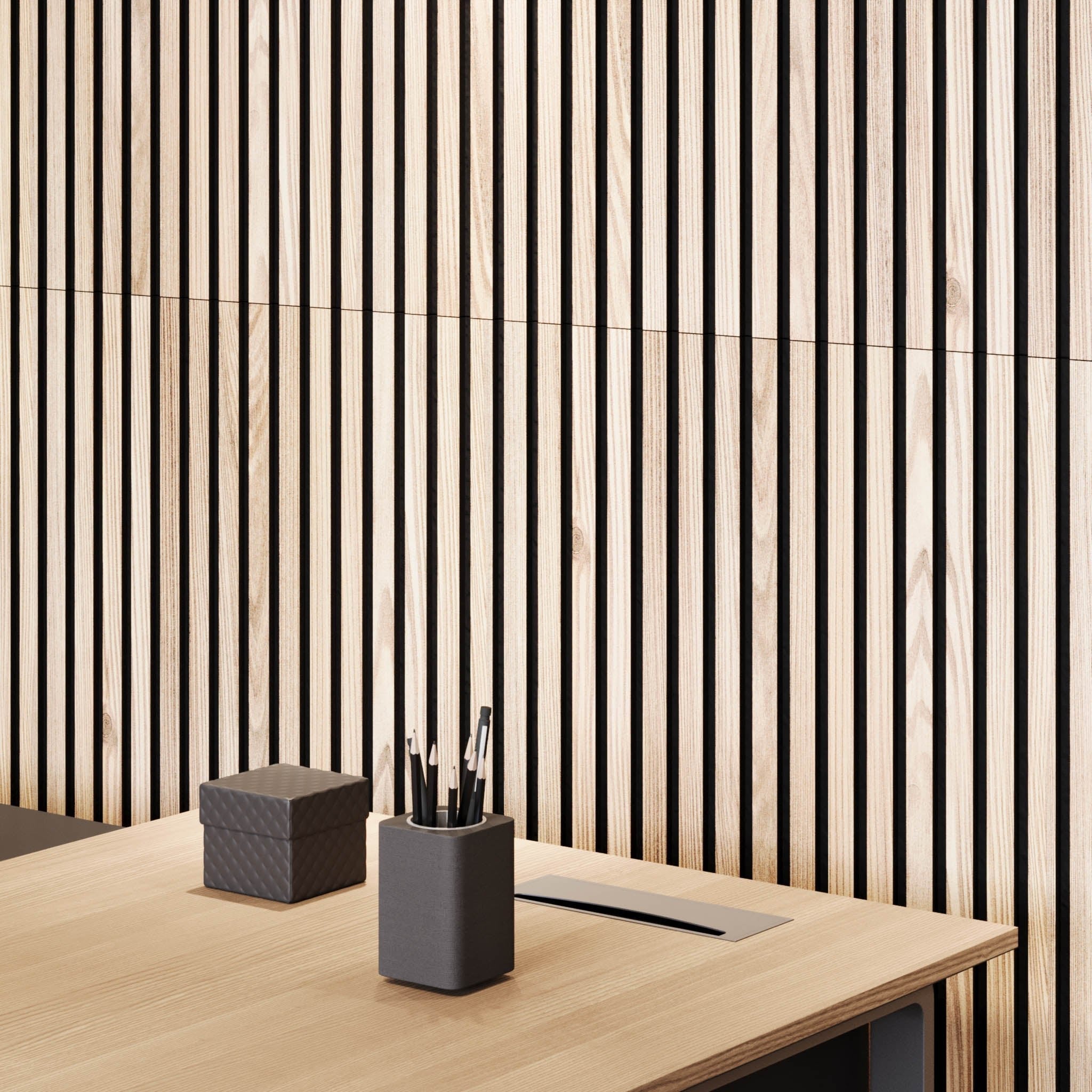 Vasalund, Akustikpanel - PET/MDF/FANER, Ek - 240 cm - Akustikpaneler - Vasalund, Panel - PET/MDF/VENEER, Oak - 240 cm - MASTERSTORE - 8595677199291 - Panel - PET/MDF/VENEER - 54 - 240 - 11 - 86 - 12 - 8595677199291 - 