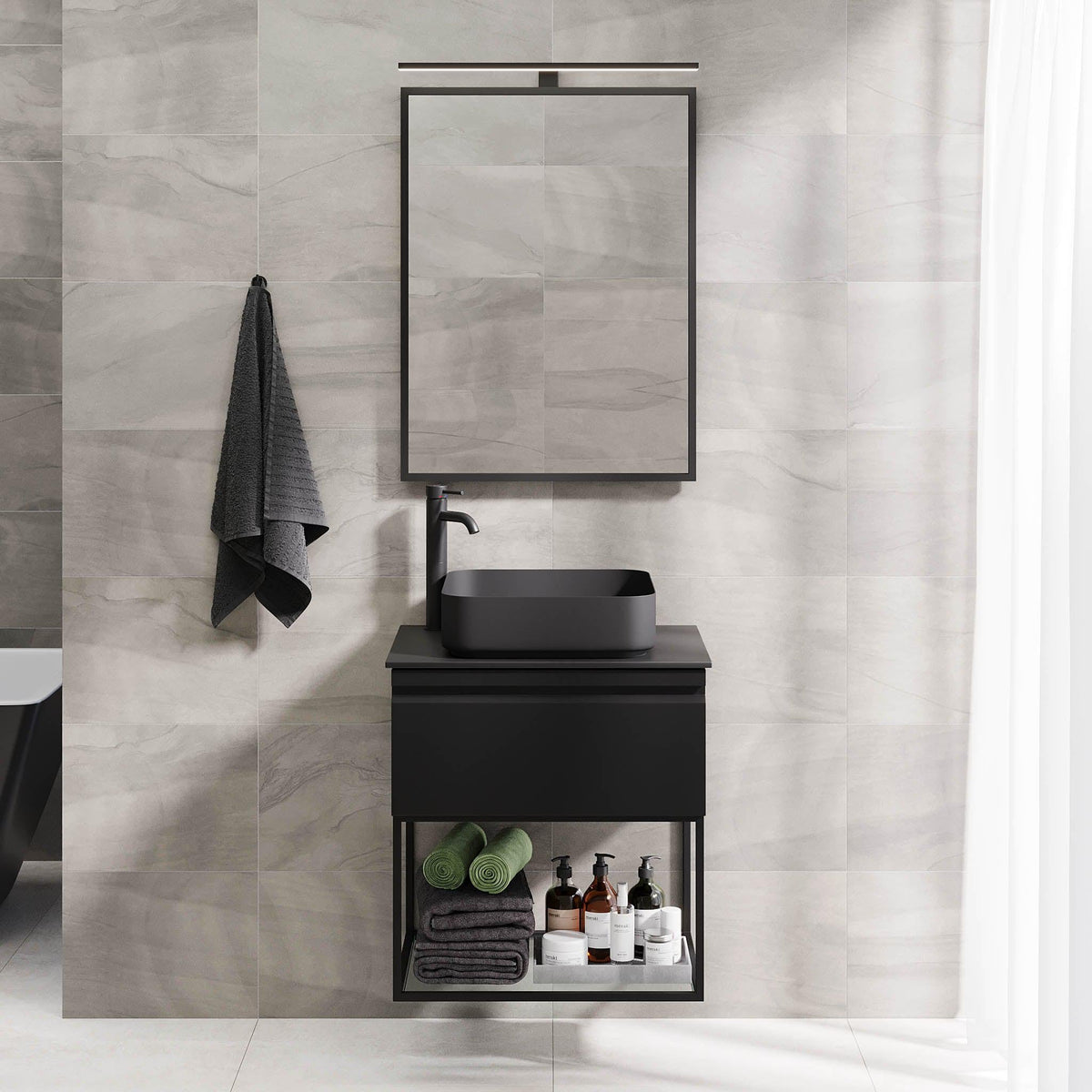 Kvalsund, Furniture Set - Code, Black Mat - 120 cm - MASTERSTORE - 8595677152746 - Furniture Set - Code - 89 - 120 - 25 - 02 - 30 - 8595677152746