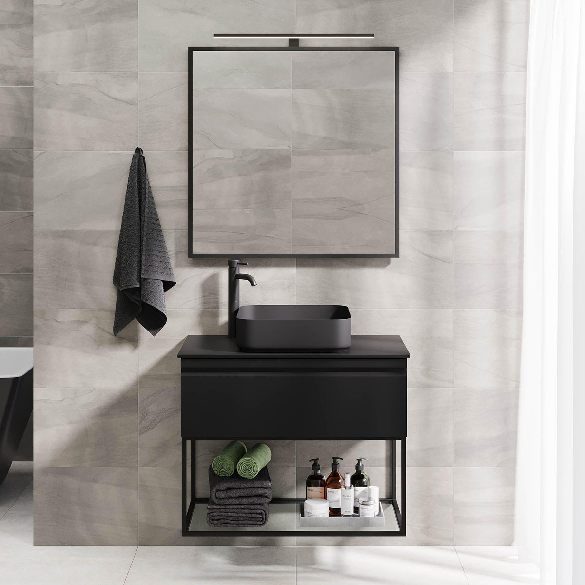 Kvalsund, Furniture Set - Code, Black Mat - 120 cm - MASTERSTORE - 8595677152746 - Furniture Set - Code - 89 - 120 - 25 - 02 - 30 - 8595677152746