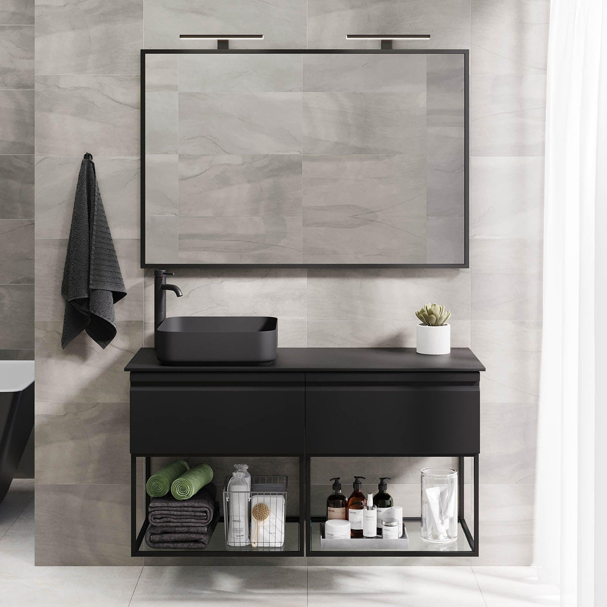 Kvalsund, Furniture Set - Code, Black Mat - 120 cm - MASTERSTORE - 8595677152753 - Furniture Set - Code - 89 - 120 - 25 - 02 - 31 - 8595677152753