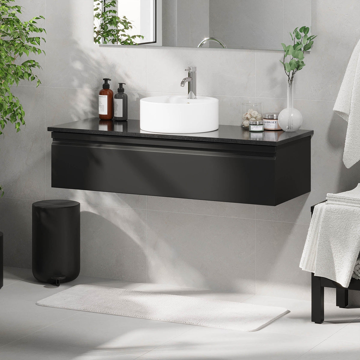 Mirage, Furniture Set - Code, Black Mat - 120 cm - MASTERSTORE - 8595677192803 - Furniture Set - Code - 89 - 120 - 03 - 02 - 43 - 8595677192803