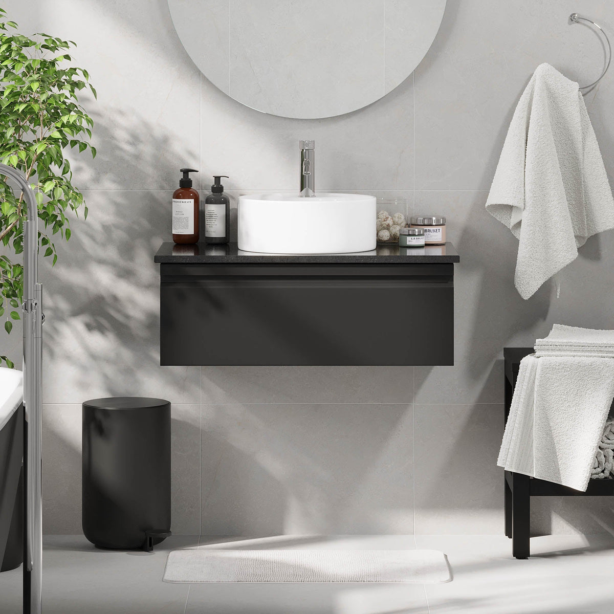 Mirage, Furniture Set - Code, Black Mat - 120 cm - MASTERSTORE - 8595677192803 - Furniture Set - Code - 89 - 120 - 03 - 02 - 43 - 8595677192803