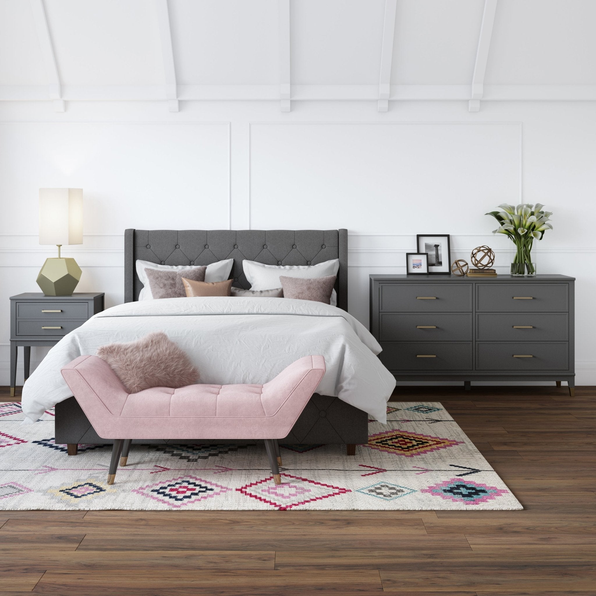 Westerleigh byrå med 6 lådor, grå