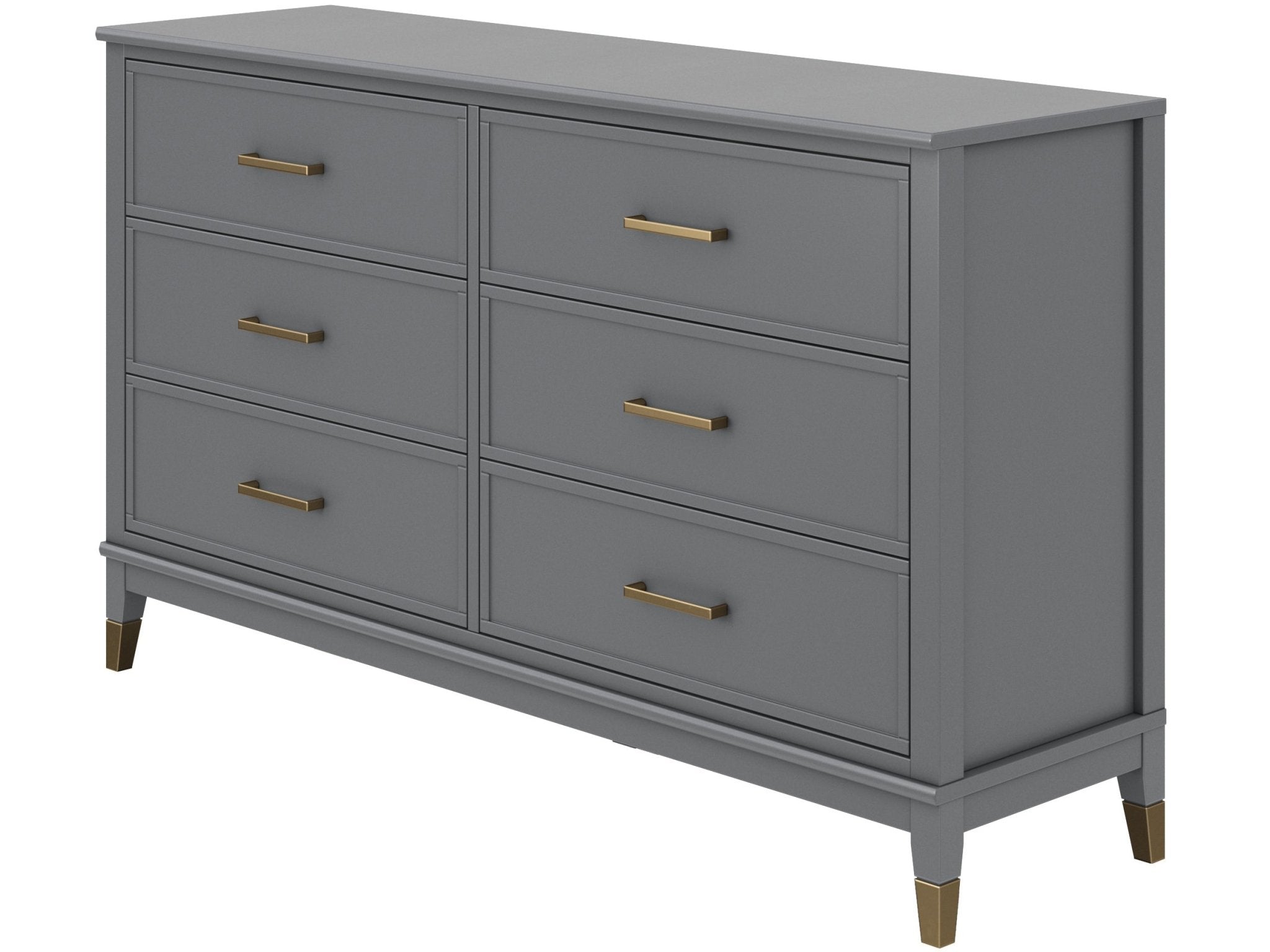 Westerleigh byrå med 6 lådor, grå