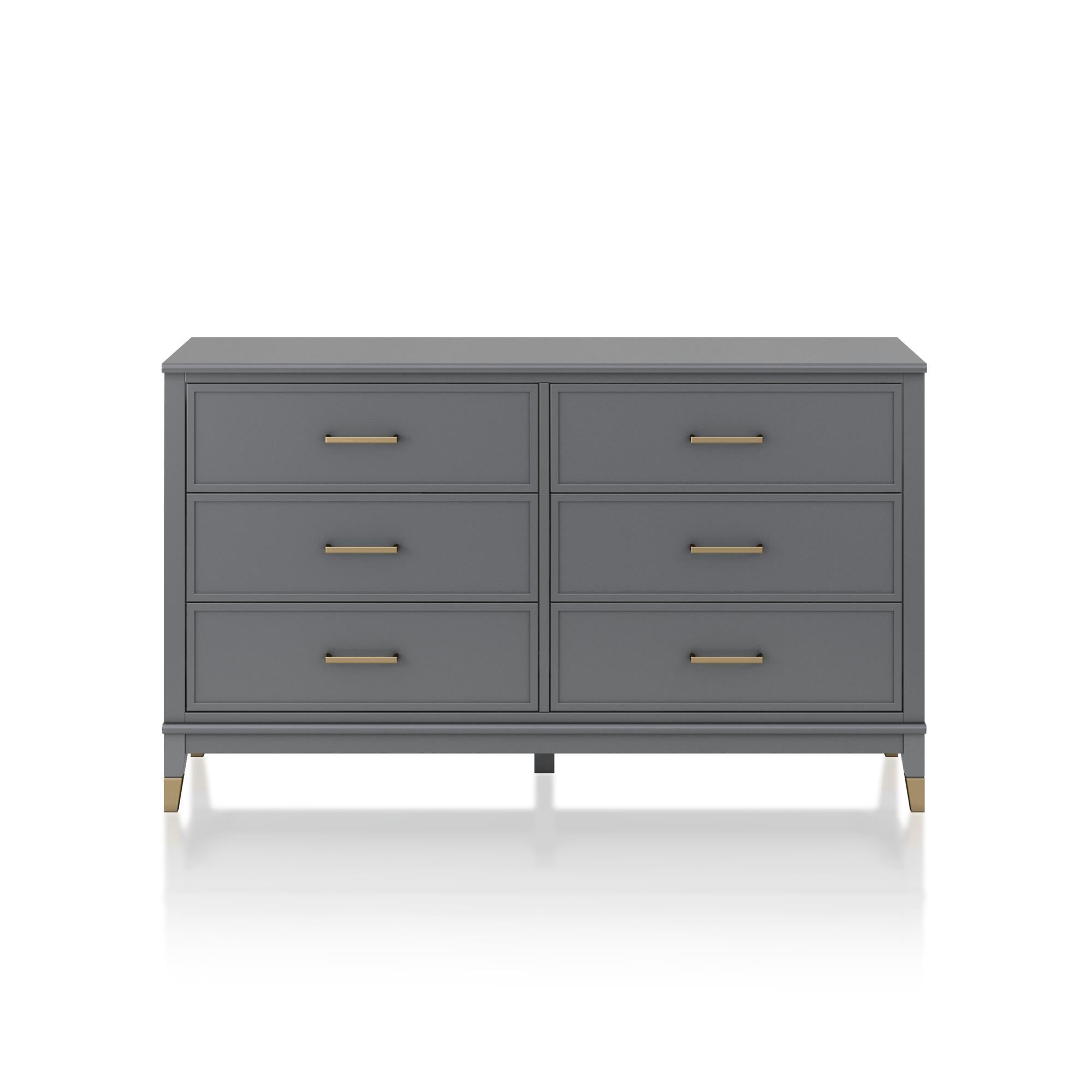 Westerleigh byrå med 6 lådor, grå