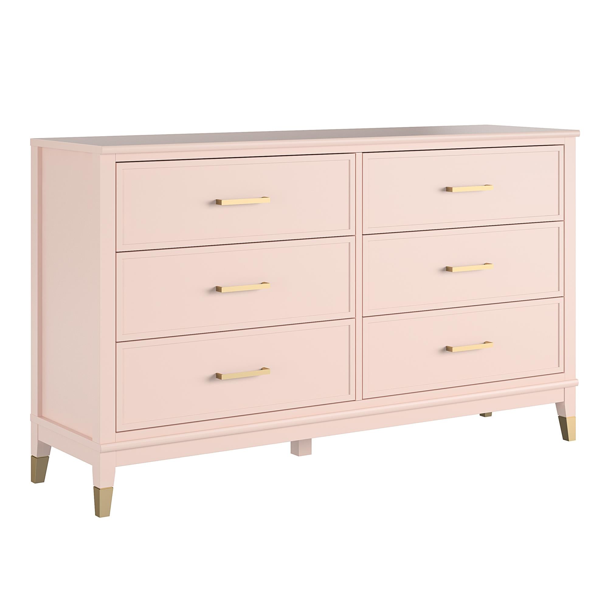 Westerleigh byrå med 6 lådor, rosa