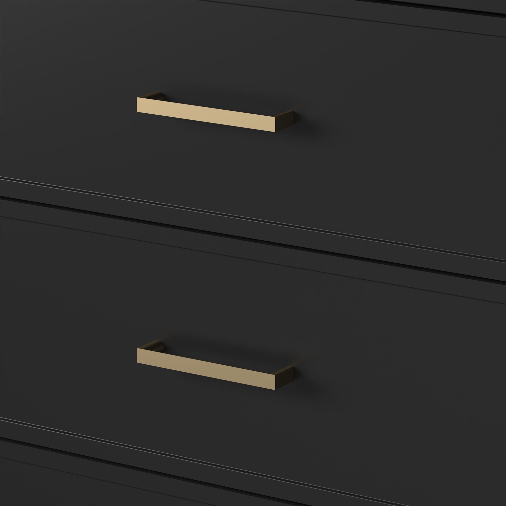 Westerleigh byrå med 6 lådor, svart