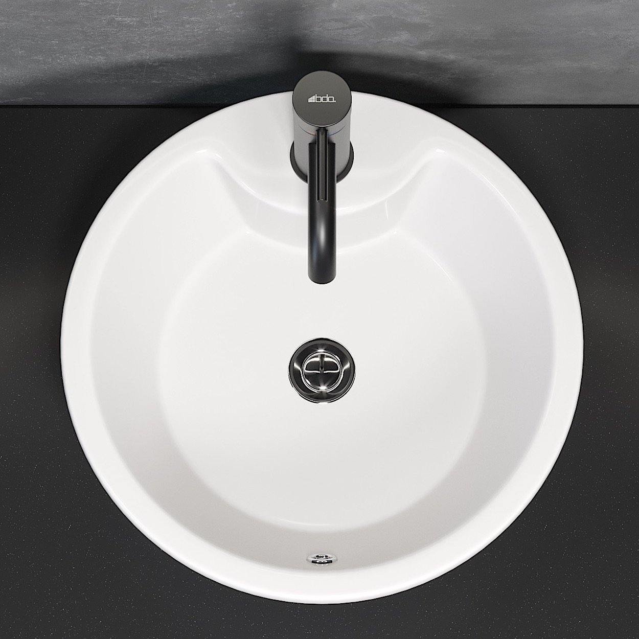 Fristående Tvättställ Drammen, Vitt - Handfat - _usp:10_year_warranty.svg:10 ÅRS GARANTI, _vendor:bda-living.png, Fritstående håndvaske, Håndvask, Vit - HomeTomato Sweden