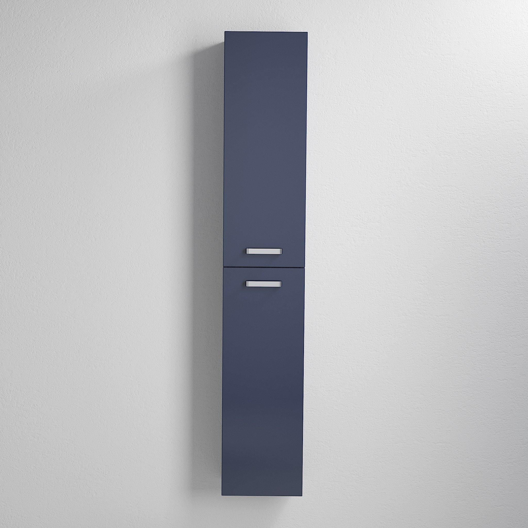 Högskåp Vang, Matt Blå - Högskåp - 30 cm, 30 x 20 x 170 cm, _linked-category:Färg, _linked-label:Matt blå, _linked:vang-hojskab, _suggestion:badmobelsaet-vang-one-box-mat-bla, _usp:10_year_warranty.svg:5 ÅRS GARANTI, _usp:MDF.svg:PU-LAKERET, _usp:Preassembled.svg:FÄRDIGMONTERAD, _usp:Soft_close.svg:SOFT CLOSE, _vendor:bda-living.png, Fuld Front, Højskab, Matt Blå, Strand, Vang - HomeTomato Sweden
