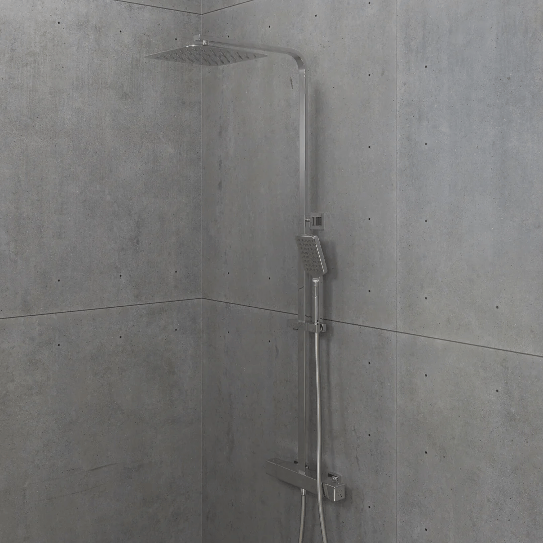 Næsby Takduschset m/Termostat blandare och 25 cm takdusch, 160 C/C